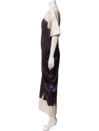 Dima Ayad Tie-Dye Print Long Dress