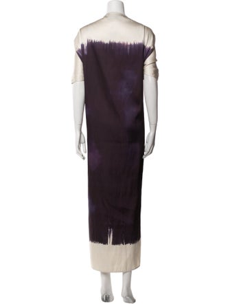 Dima Ayad Tie-Dye Print Long Dress