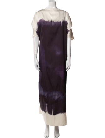 Dima Ayad Tie-Dye Print Long Dress