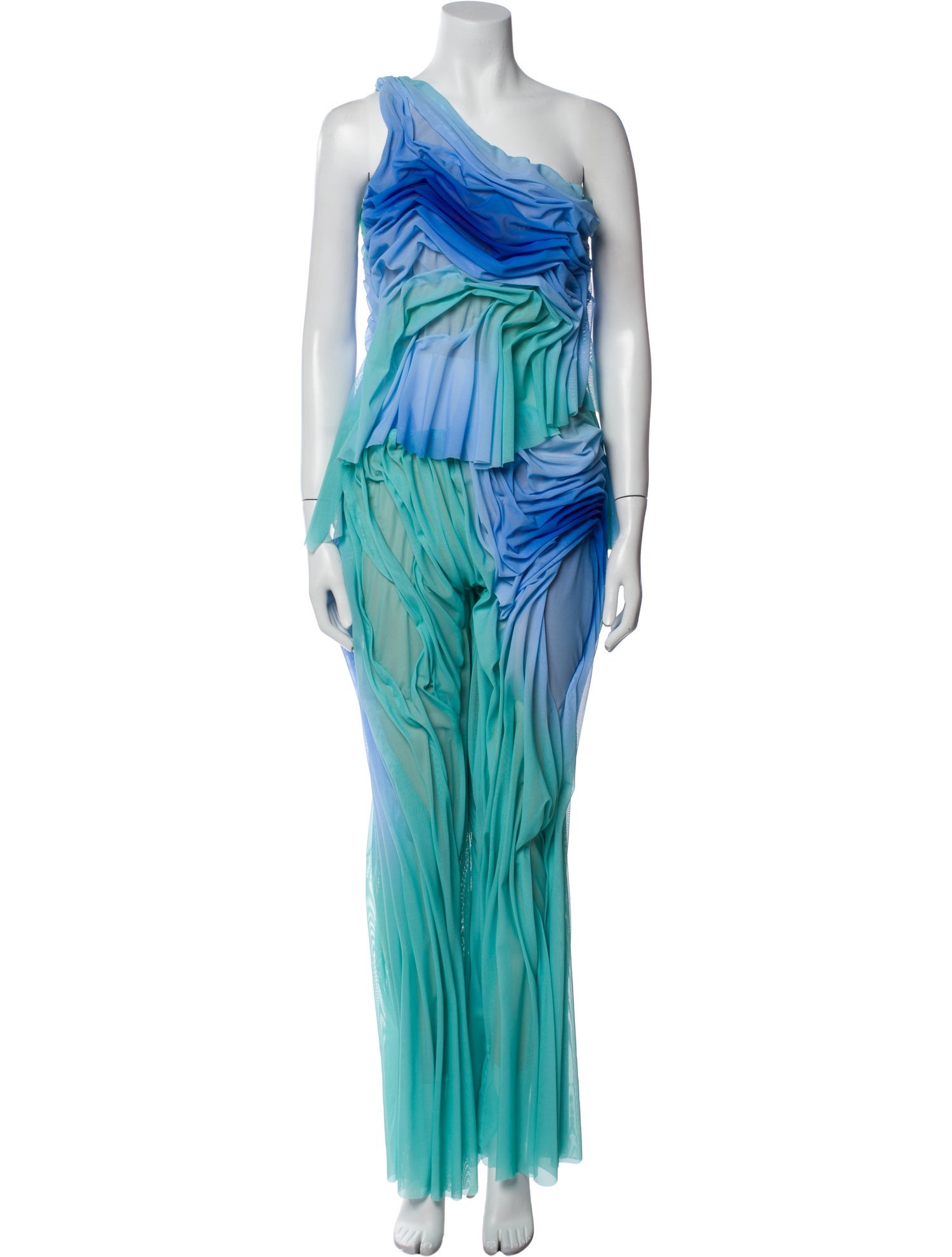 Di Petsa Printed Raw-Edge Trim Pant Set