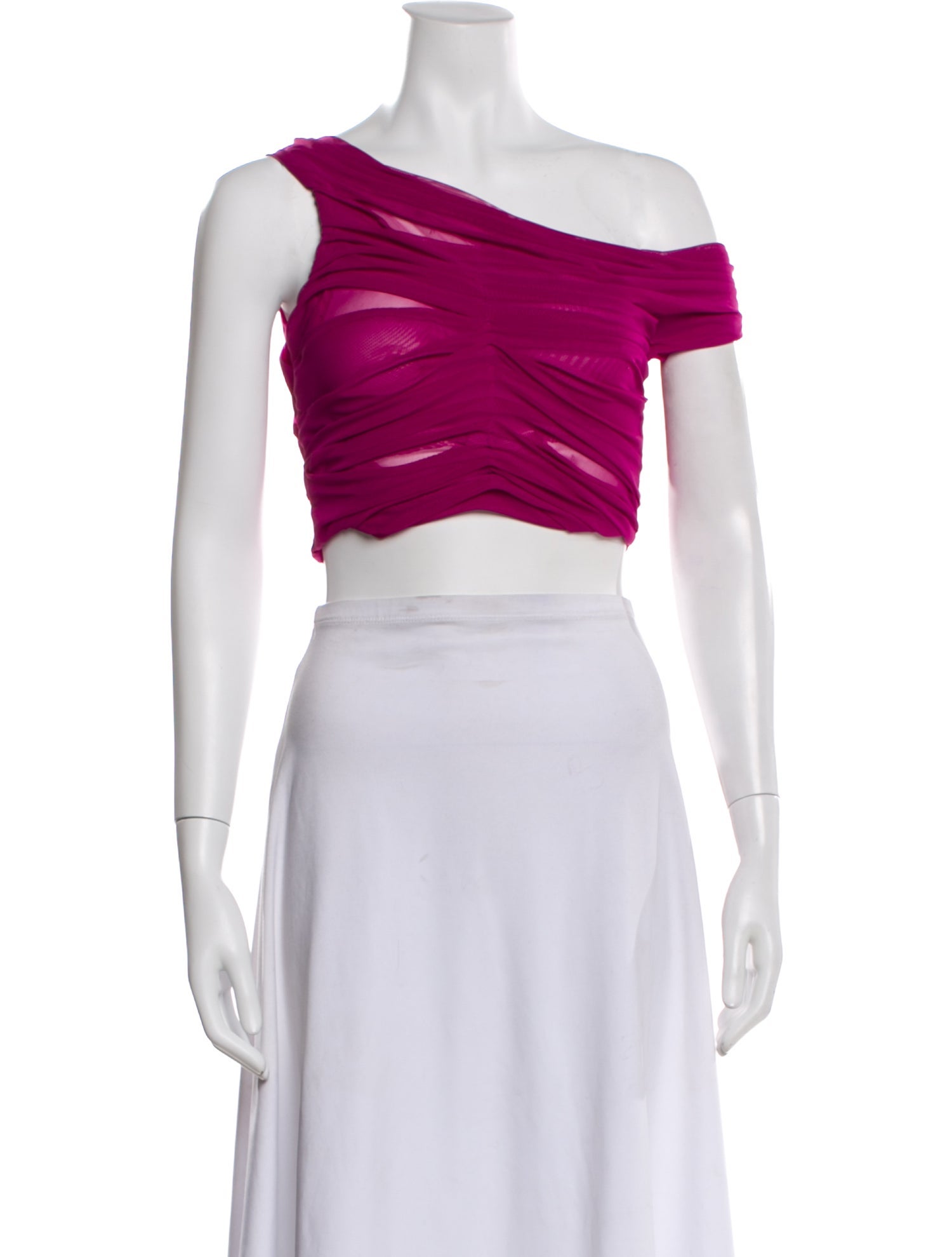 Di Petsa Off-The-Shoulder Short Sleeve Crop Top