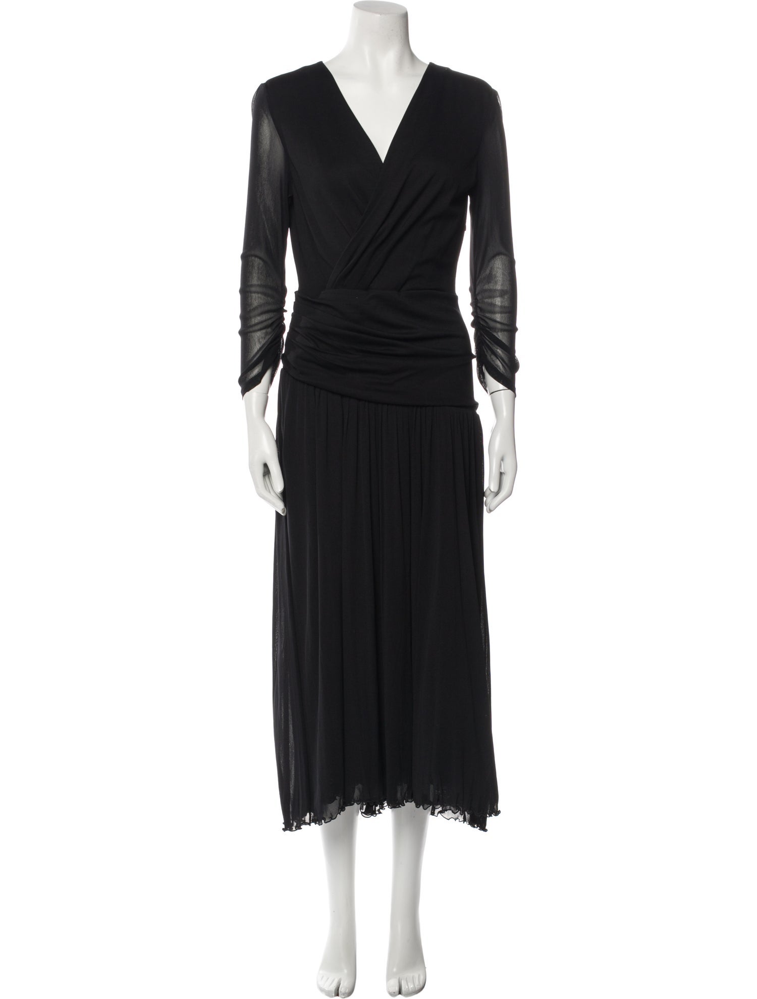 Diane von Furstenberg Andy Warhol V-Neck Midi Length Dress