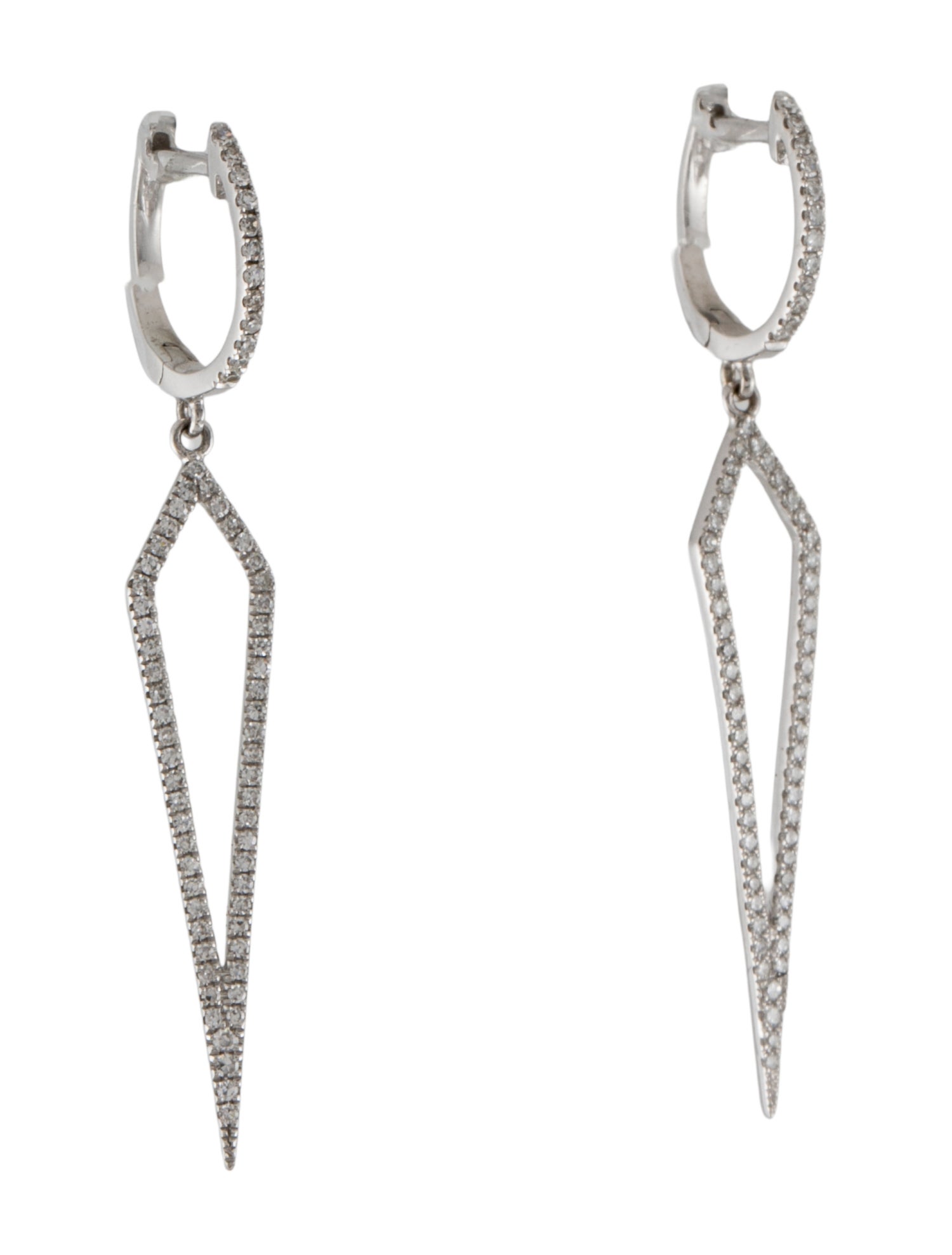 Dilamani 14K Diamond Dagger Dangle Earrings