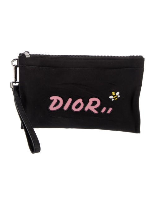 DIOR x KAWS Nylon Logo Pouch