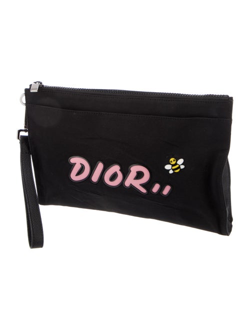 DIOR x KAWS Nylon Logo Pouch
