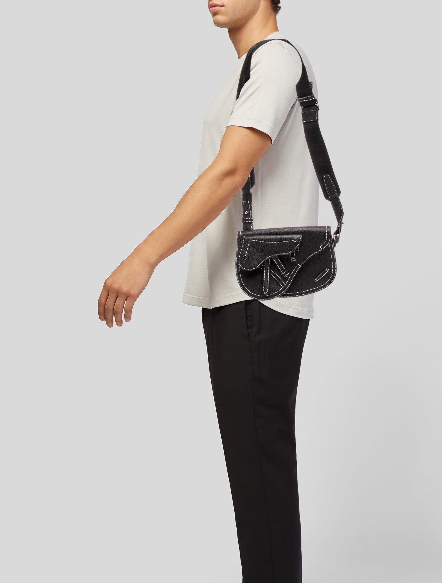 DIOR x KAWS Leather Shoulder Bag