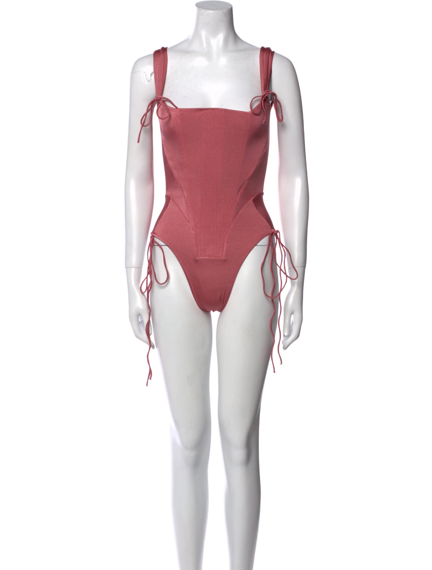 Dilara Findikoglu Square Neckline Sleeveless Bodysuit