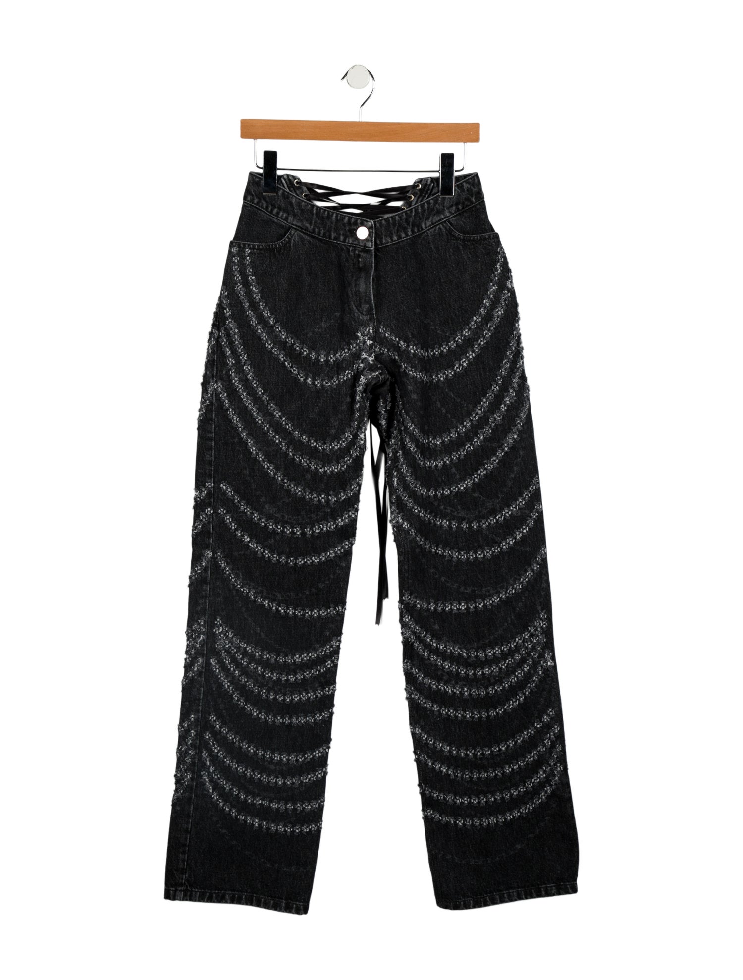 Dilara Findikoglu Mid-Rise Wide Leg Jeans