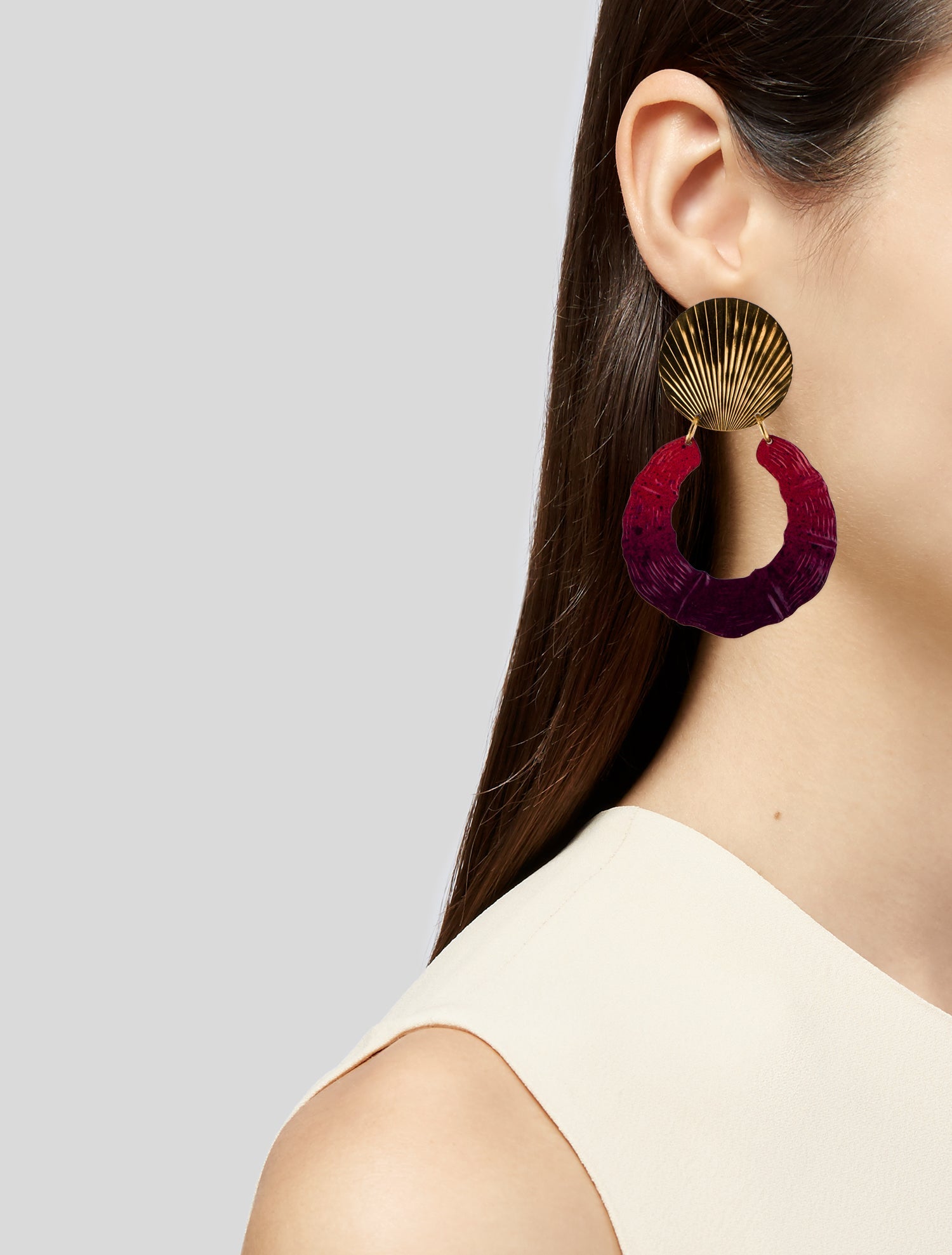 We Dream in Colour Sunset Bambou Earrings
