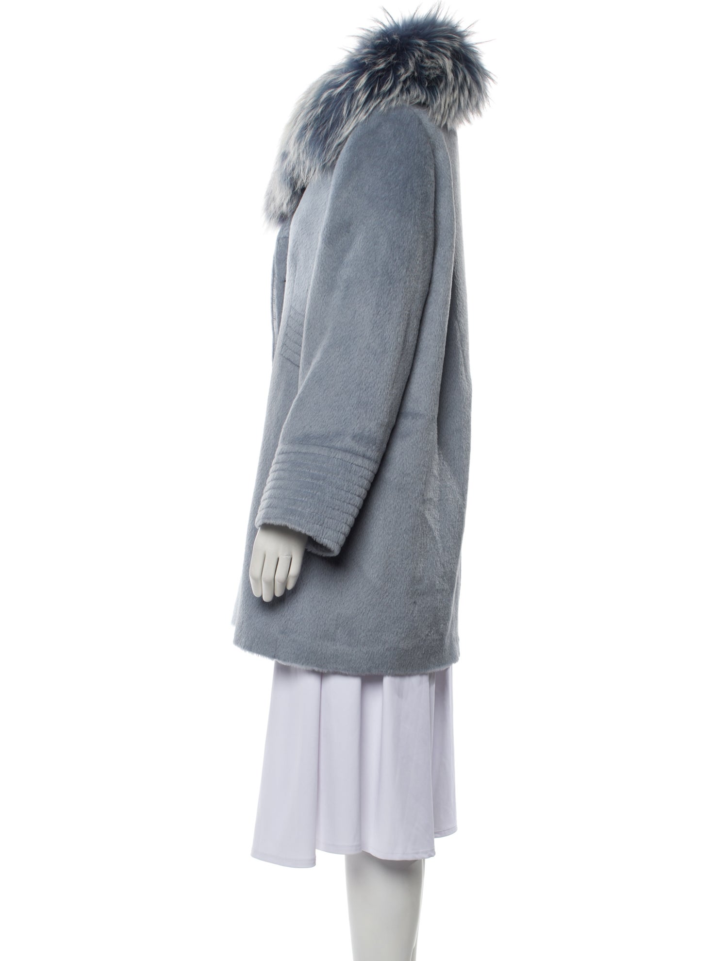Dino Gaspari Angora Faux Fur Coat