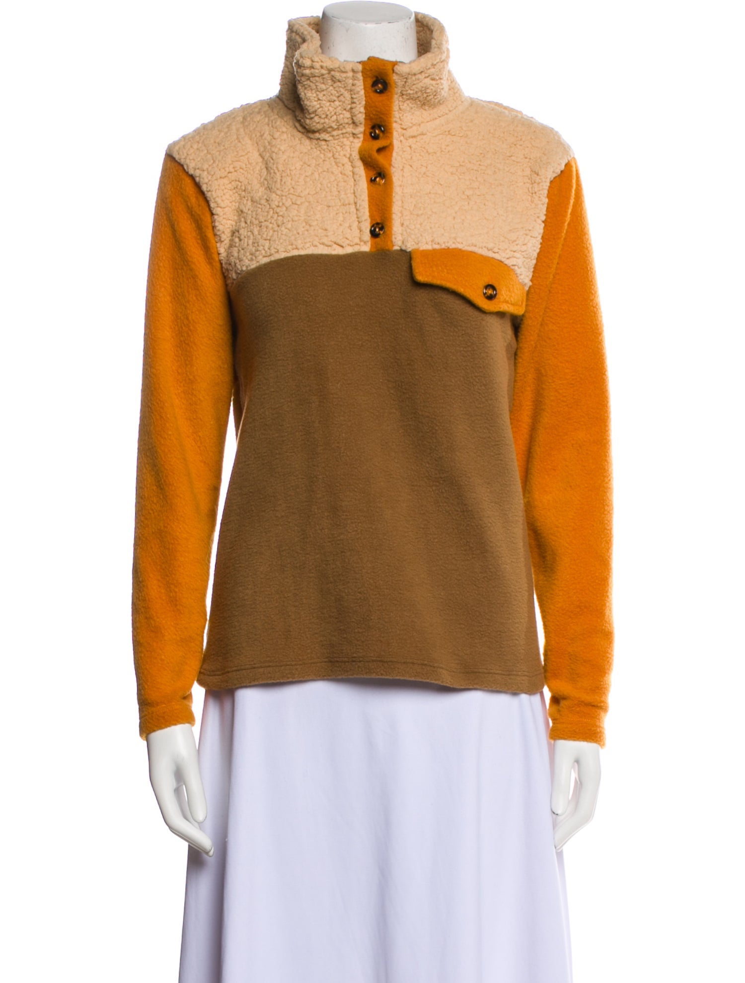 DONNI. Colorblock Pattern Jacket