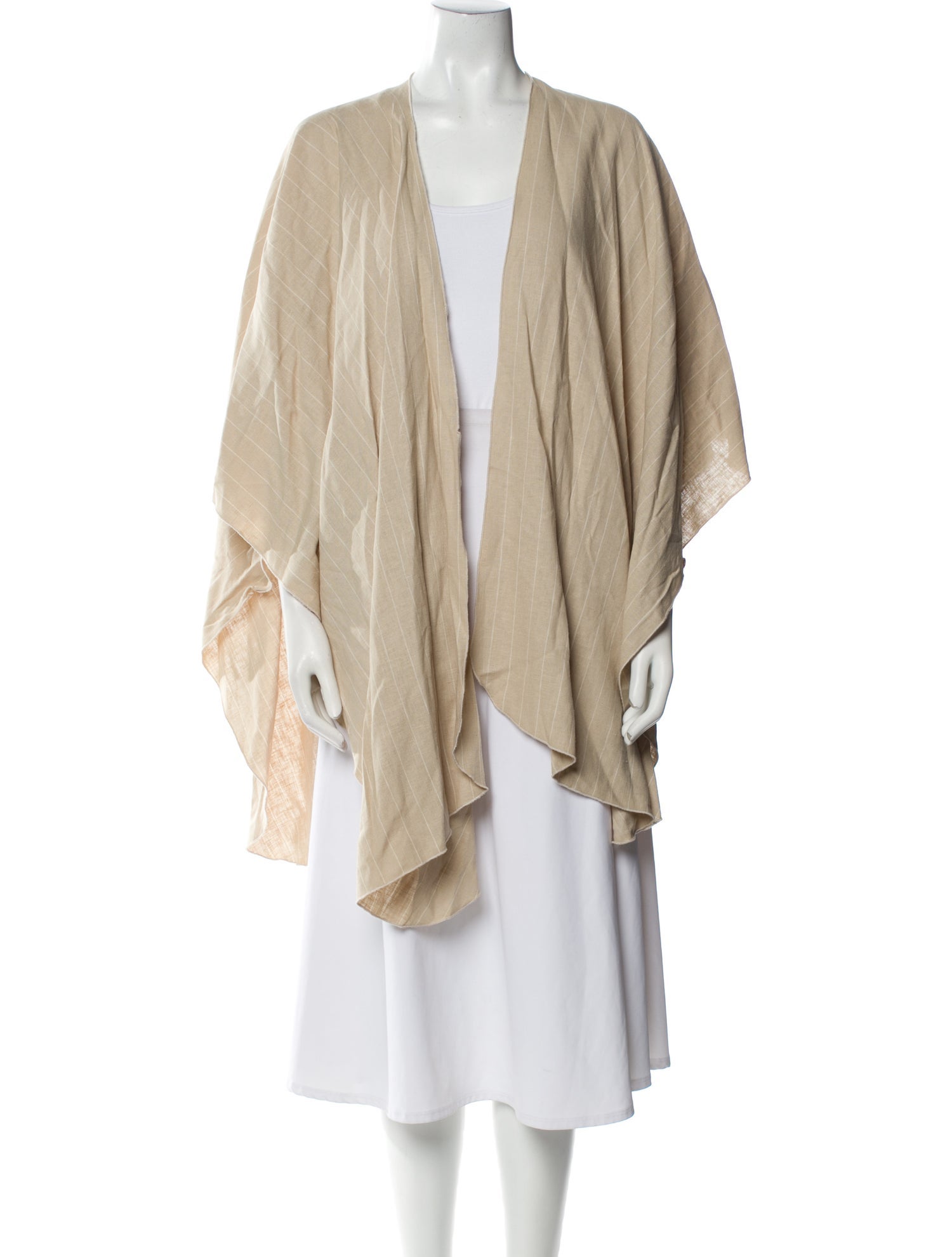 DONNI. Linen Open Front Sweater