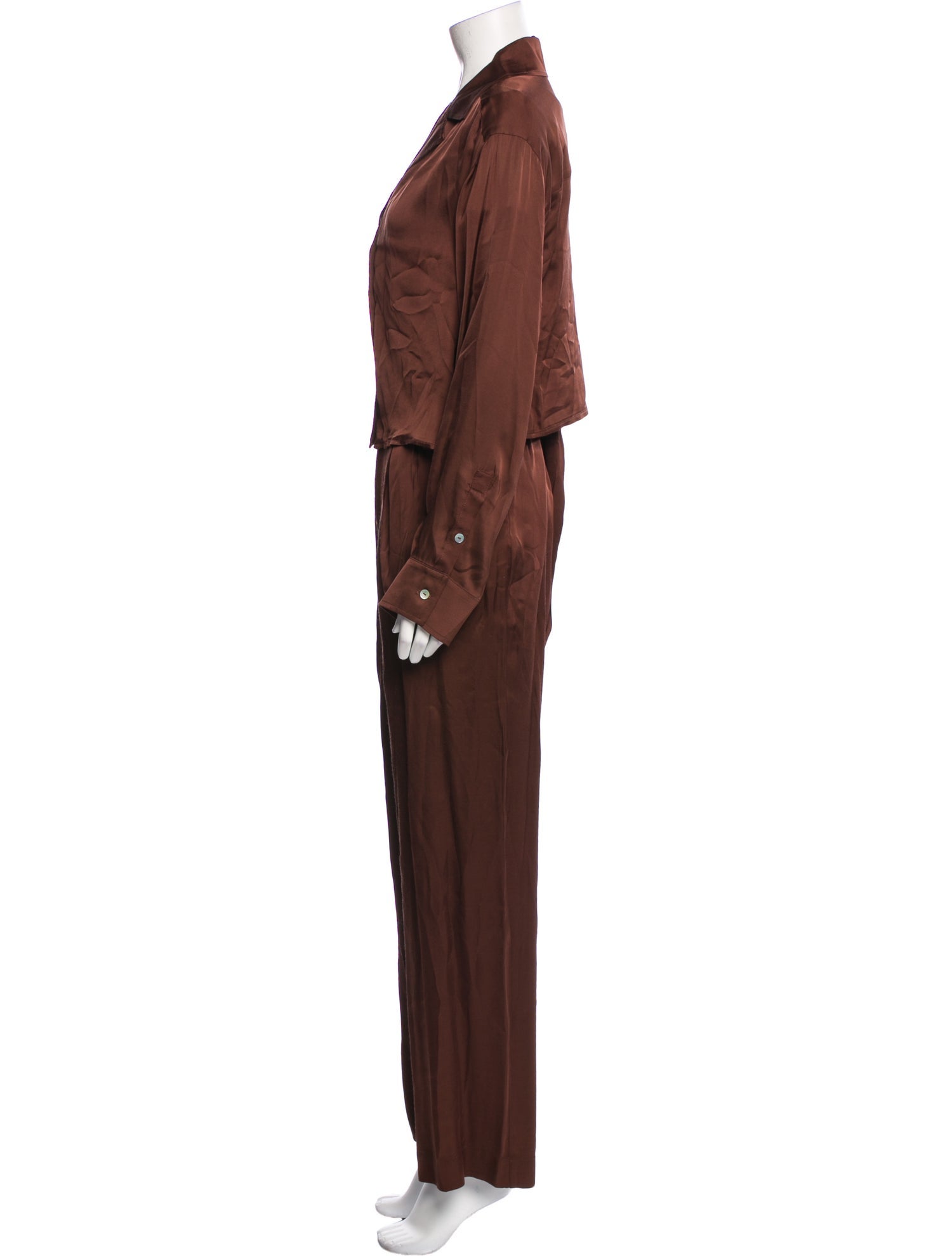 DONNI. Pleated Accents Pant Set
