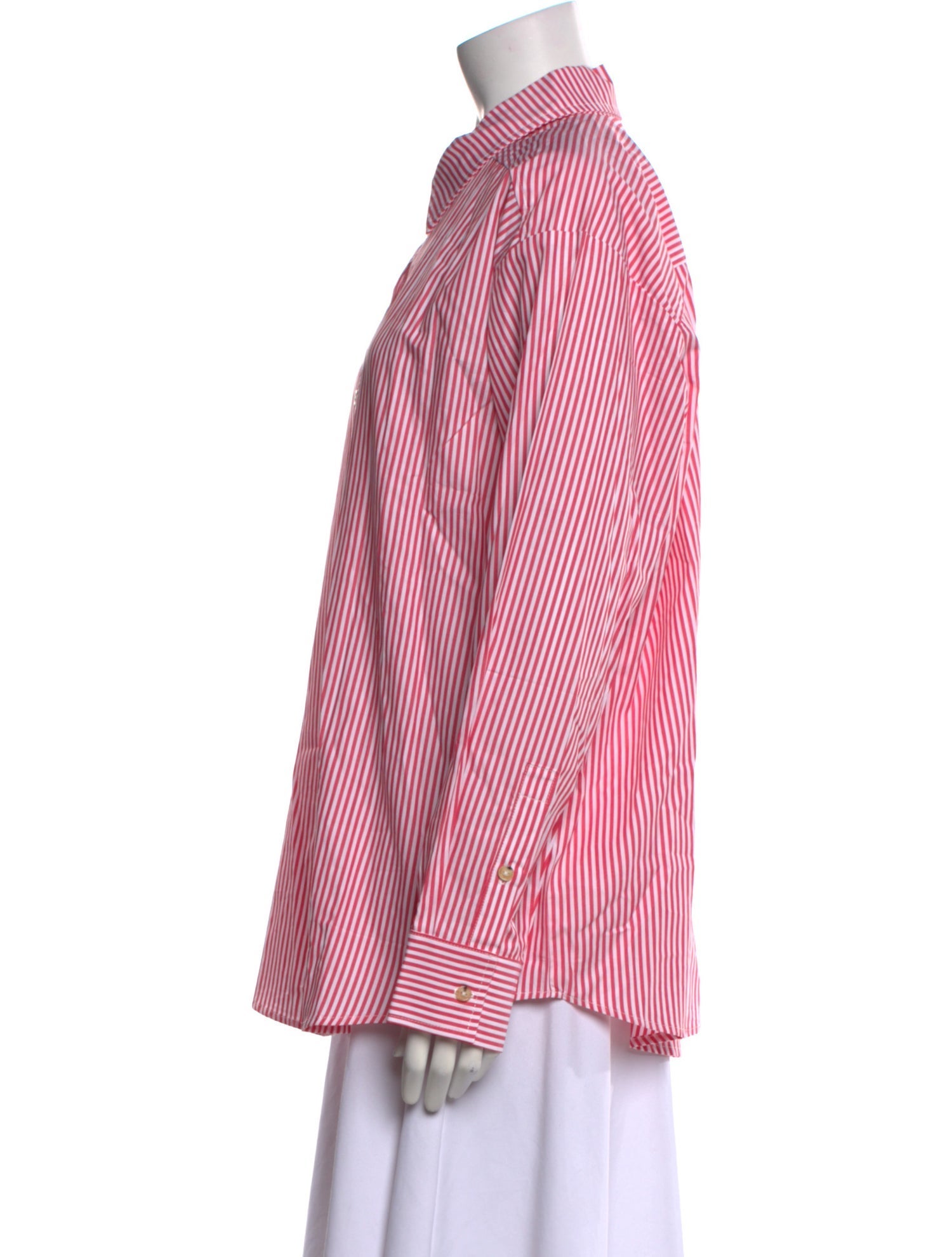 DONNI. Striped Long Sleeve Button-Up Top w/ Tags