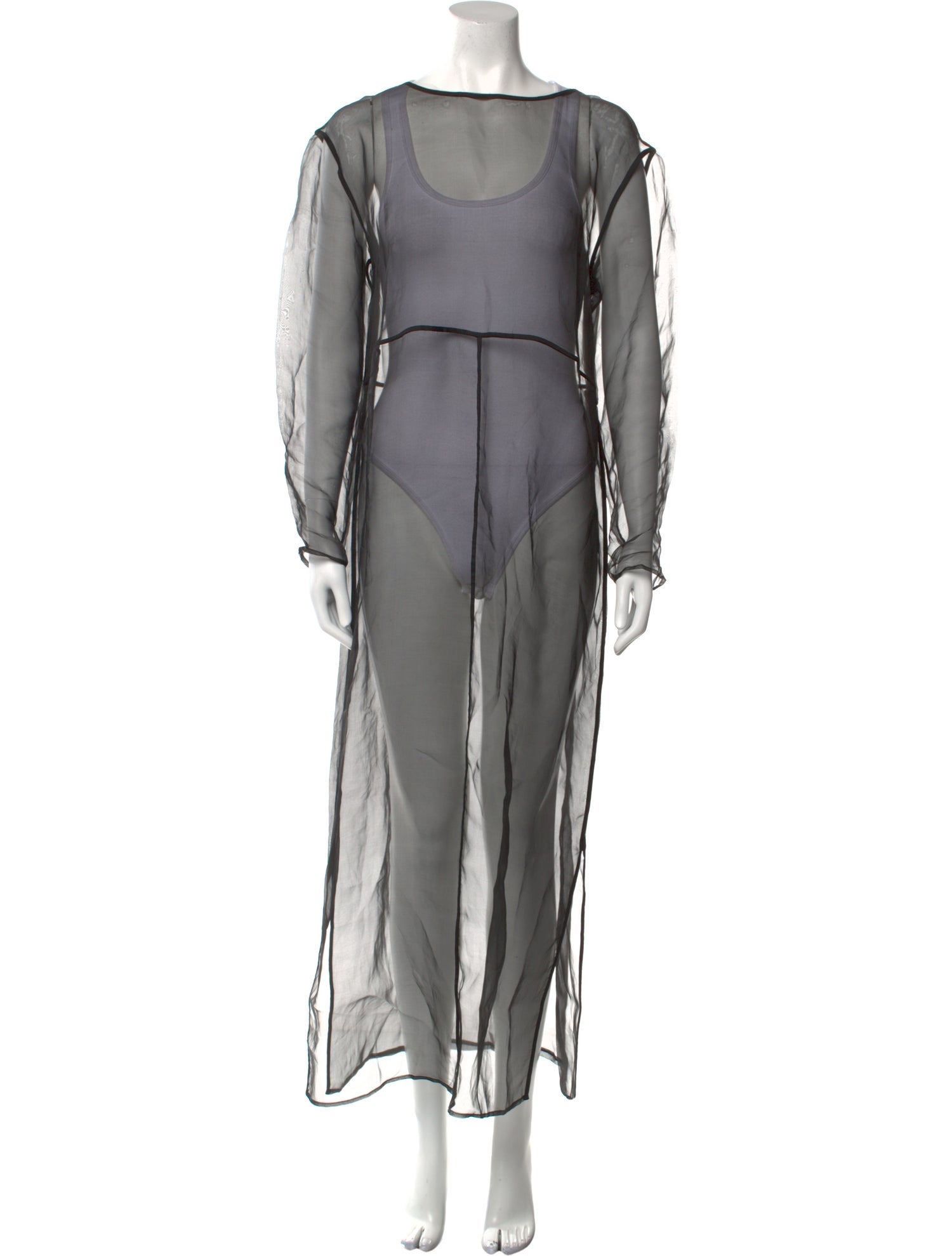 DONNI. Bateau Neckline Long Dress