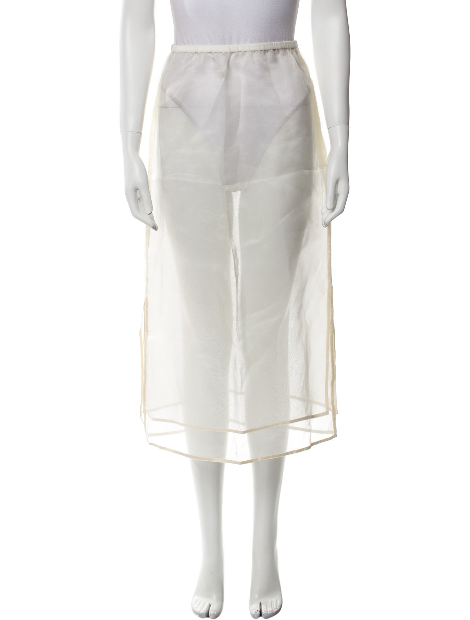 DONNI. Silk Midi Length Skirt