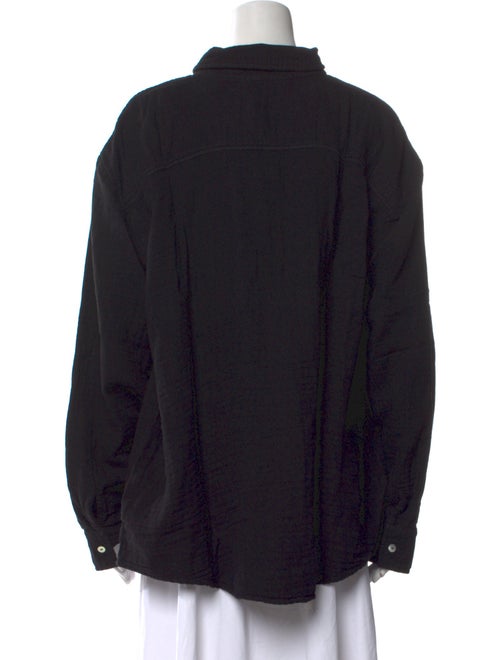 DONNI. Long Sleeve Button-Up Top