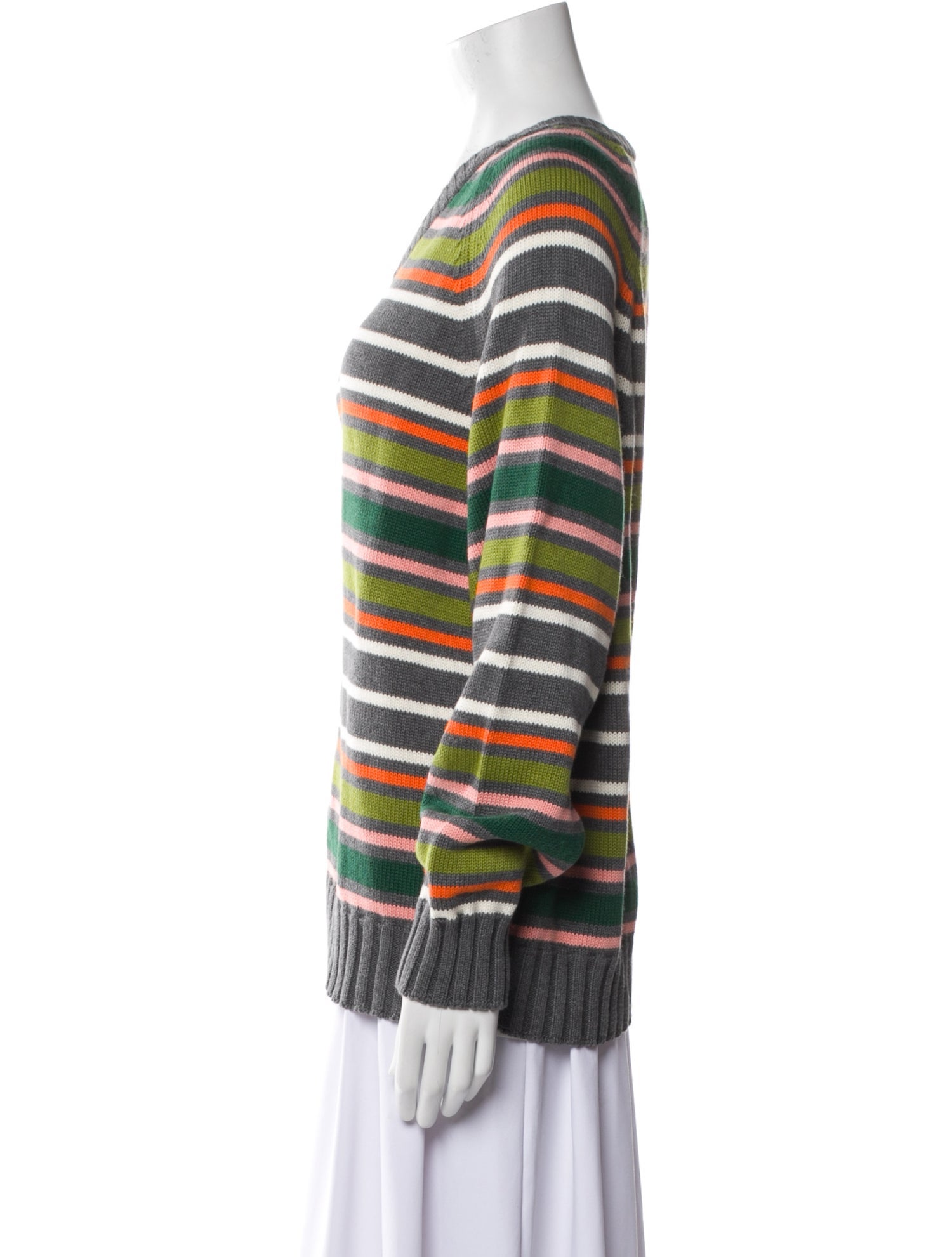 DONNI. Striped V-Neck Sweater w/ Tags