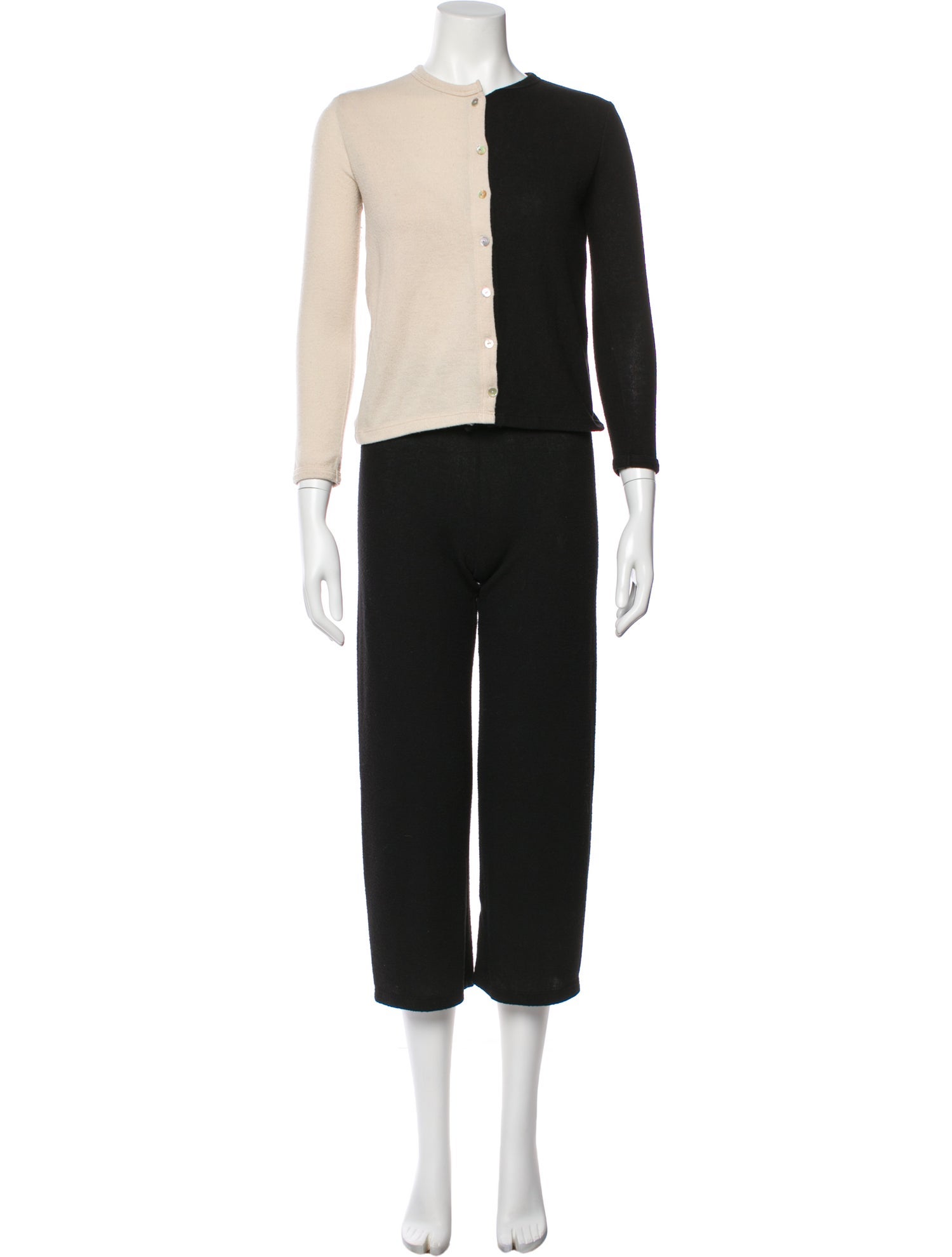 DONNI. Colorblock Pattern Pant Set