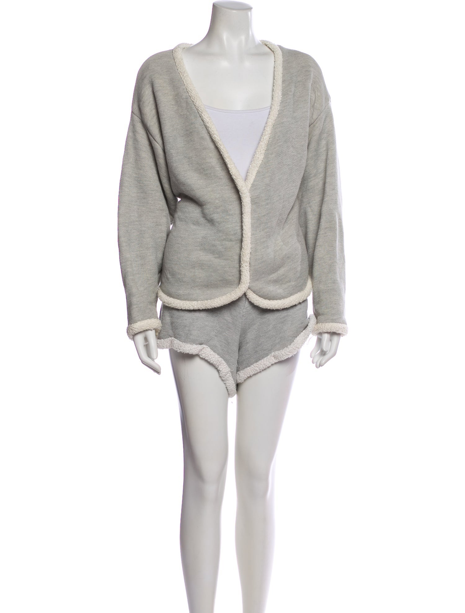 DONNI. Colorblock Pattern Short Set