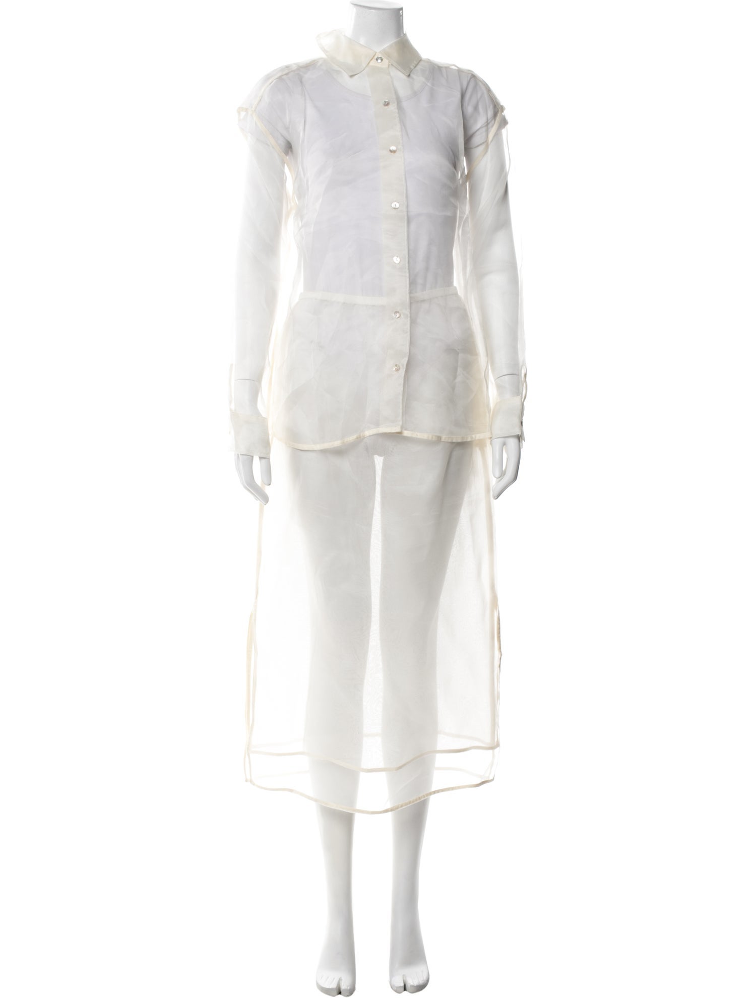 DONNI. Silk Skirt Set