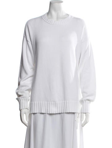 Pre-owned Donni Crew Neck Sweater In White