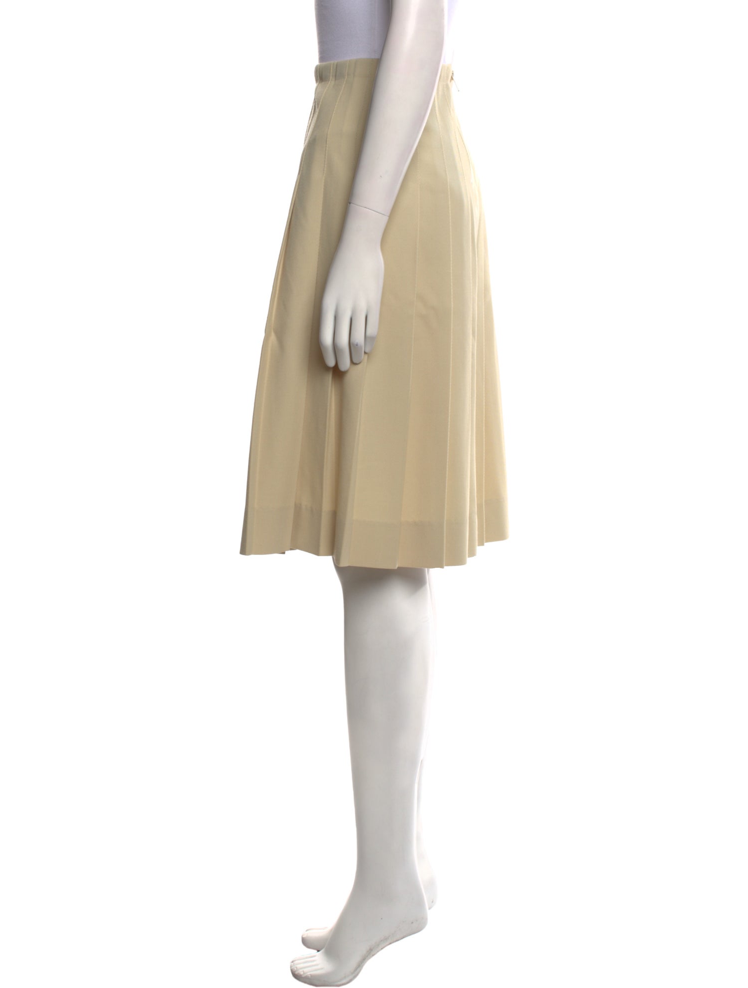 Diotima Pleated Accents Knee-Length Skirt w/ Tags