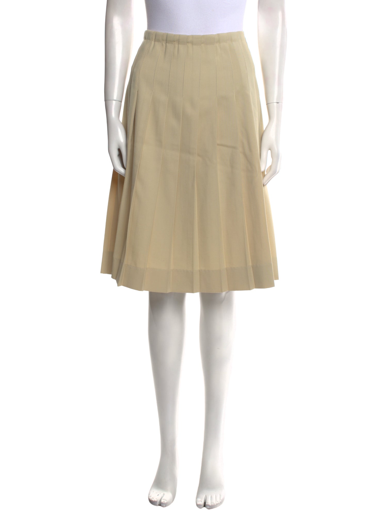 Diotima Pleated Accents Knee-Length Skirt w/ Tags