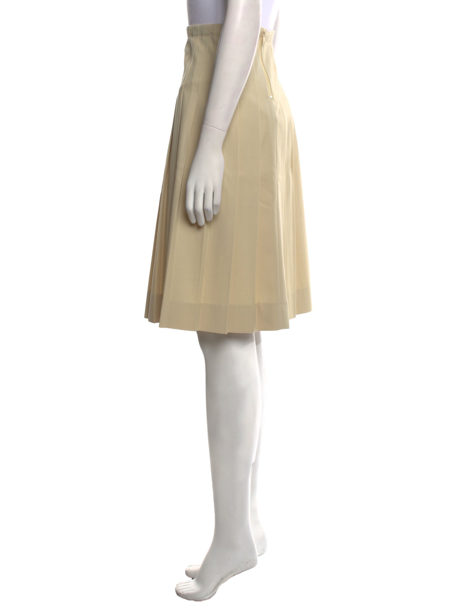 Diotima Pleated Accents Knee-Length Skirt w/ Tags