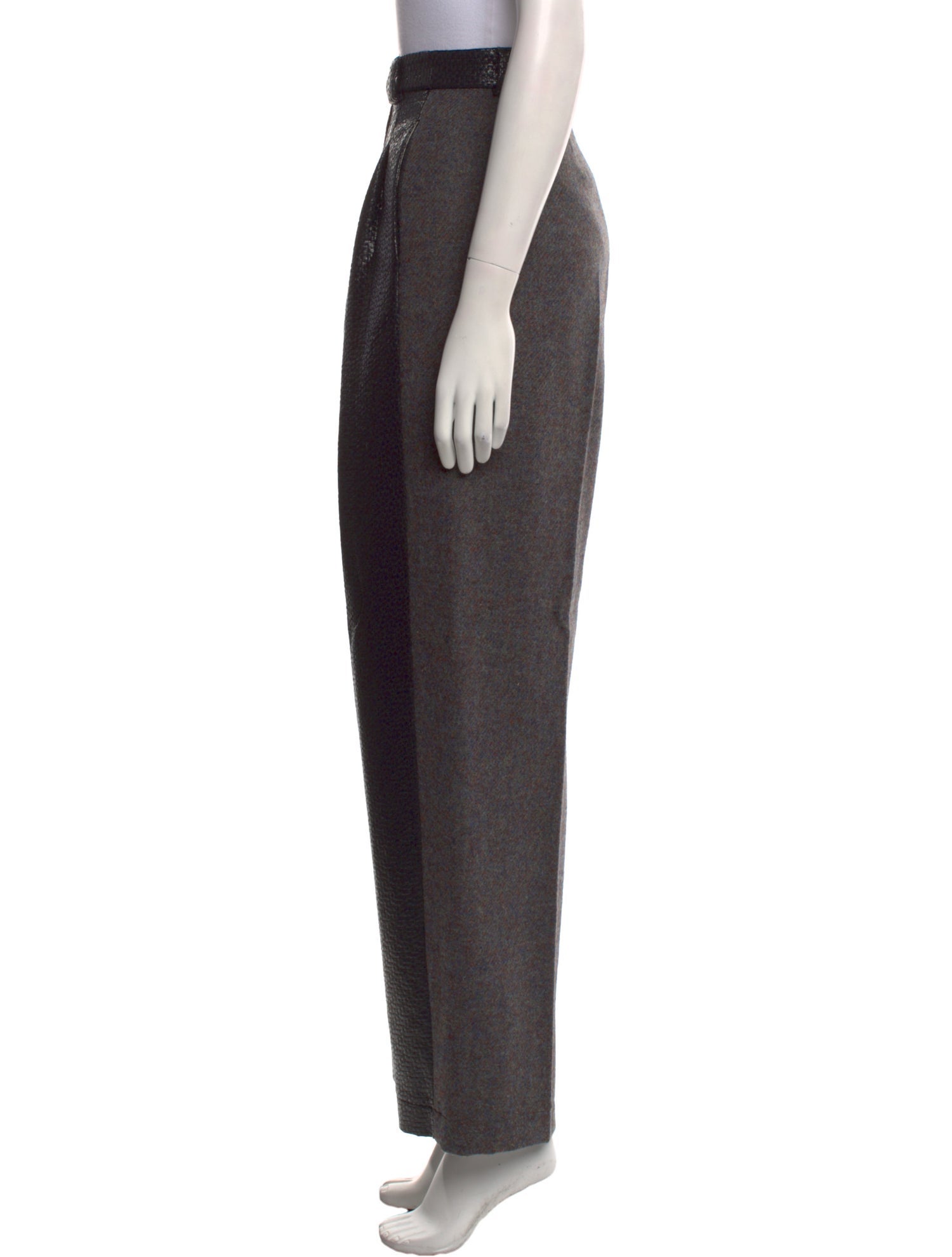 Harris Tweed Virgin Wool Wide Leg Pants w/ Tags