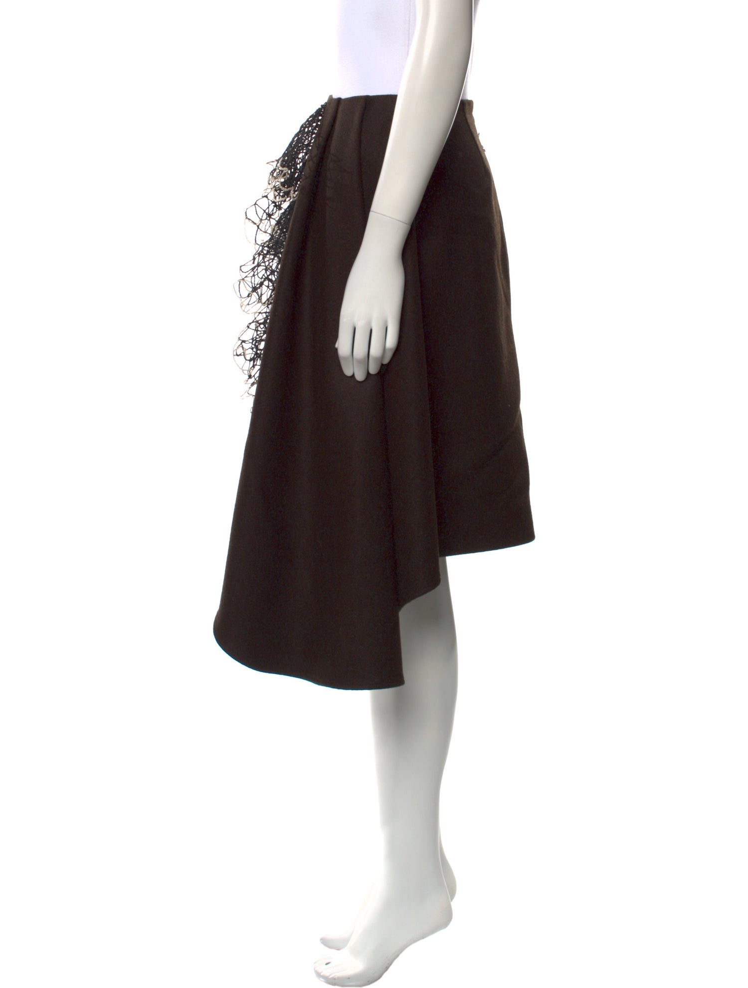 Diotima Wool Knee-Length Skirt w/ Tags