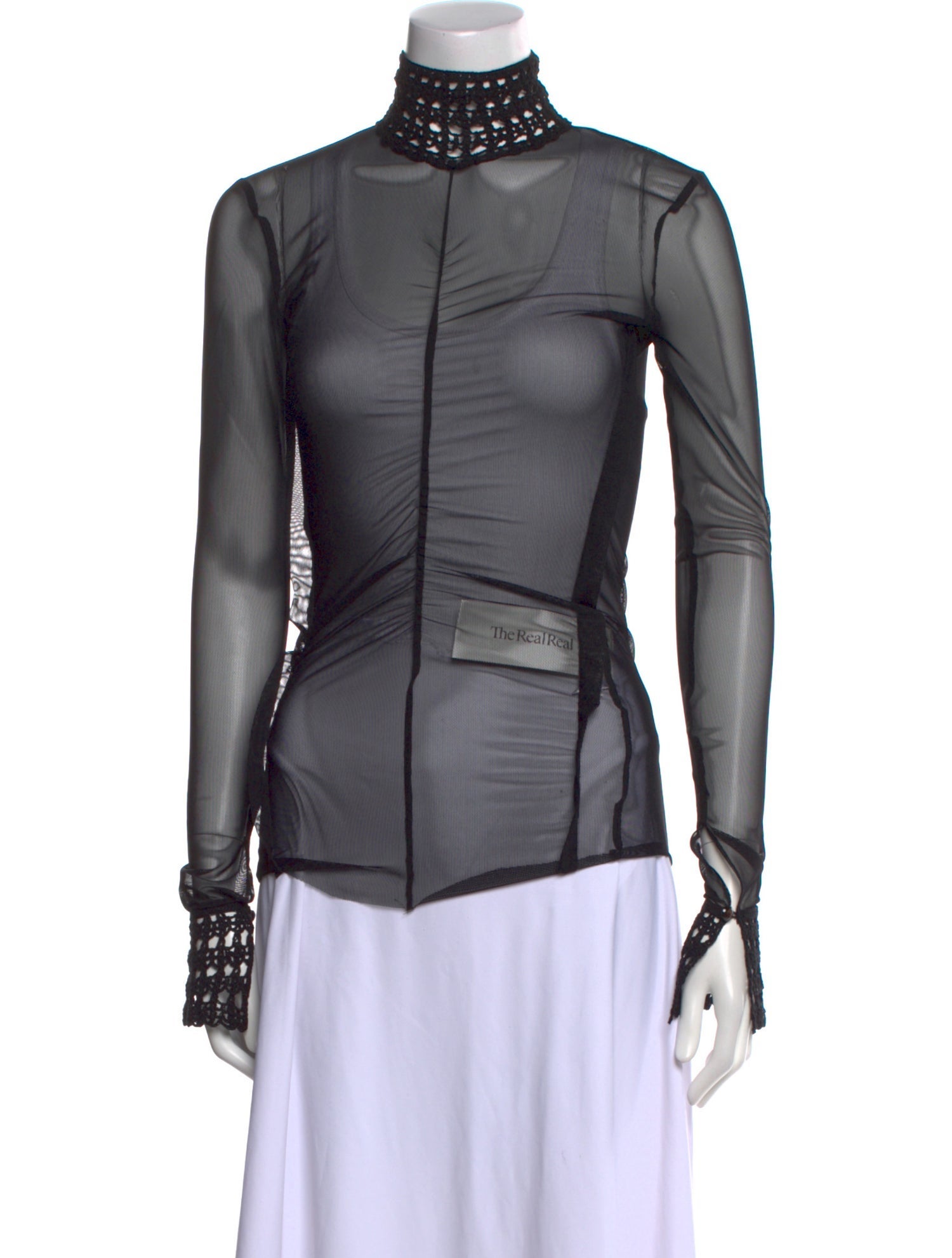 Diotima Nylon Turtleneck Top w/ Tags
