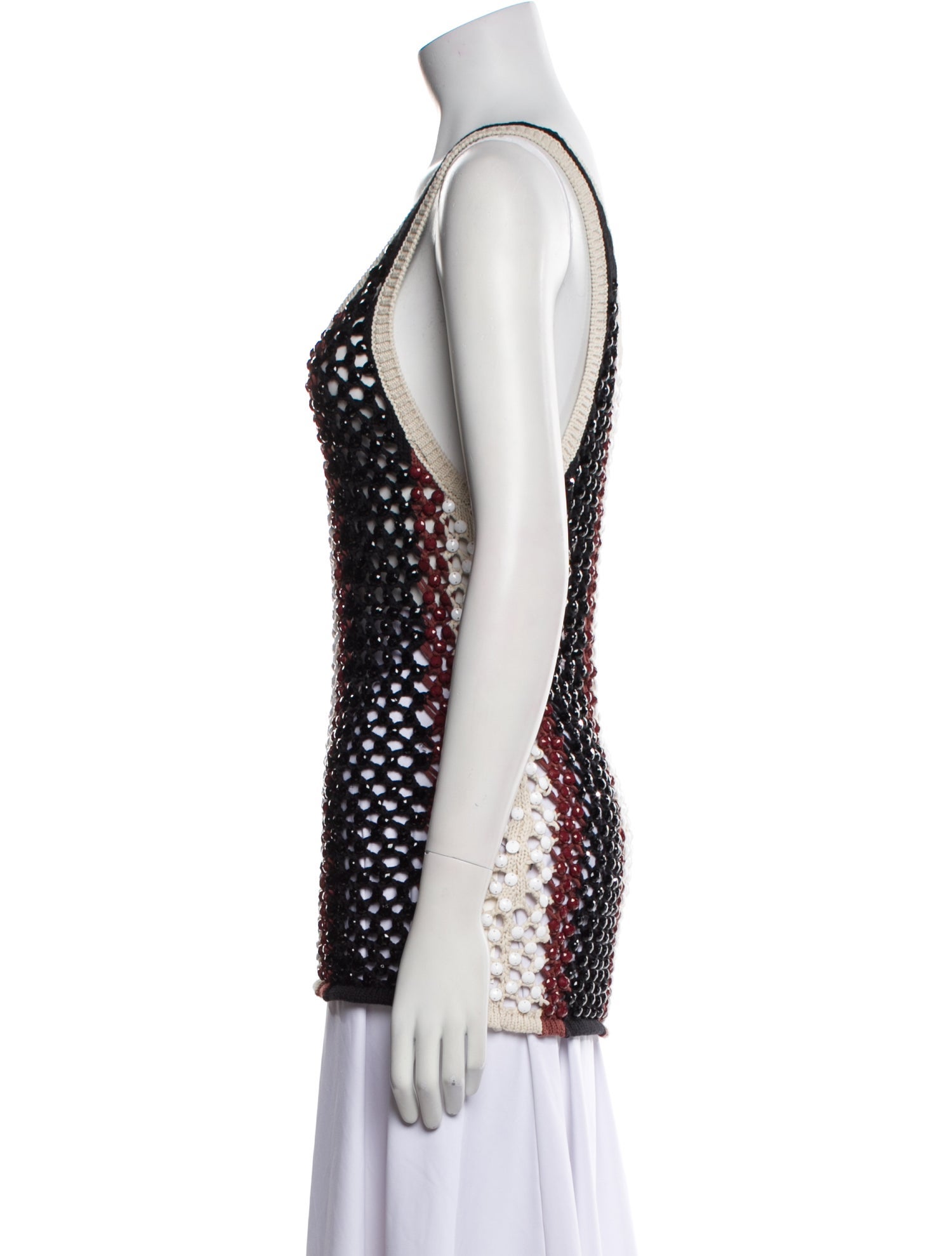 Diotima Crochet Striped Top w/ Tags