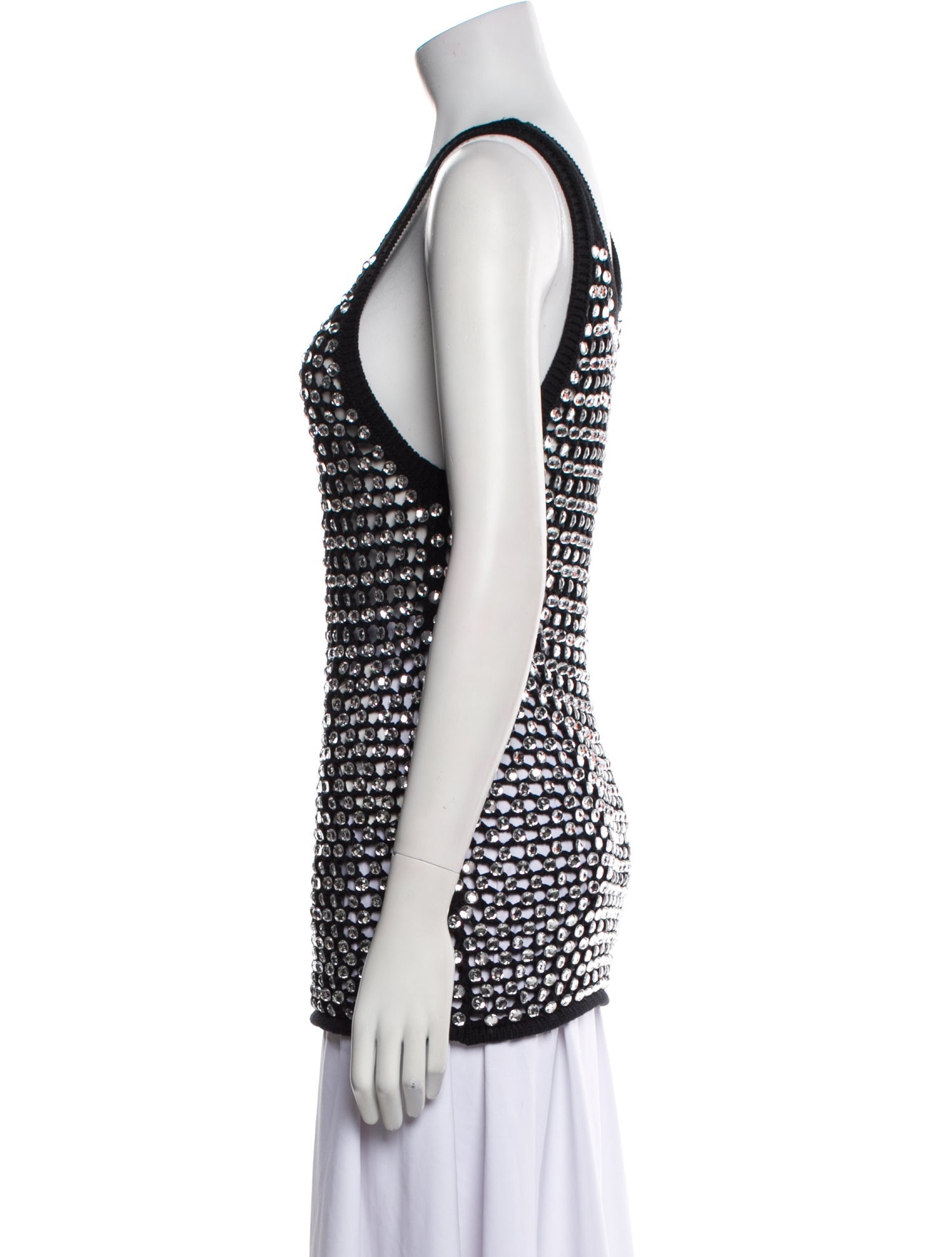 Diotima Crochet Scoop Neck Top w/ Tags