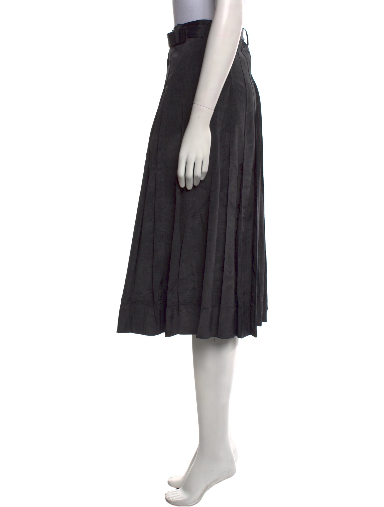 Diotima Pleated Accents Midi Length Skirt