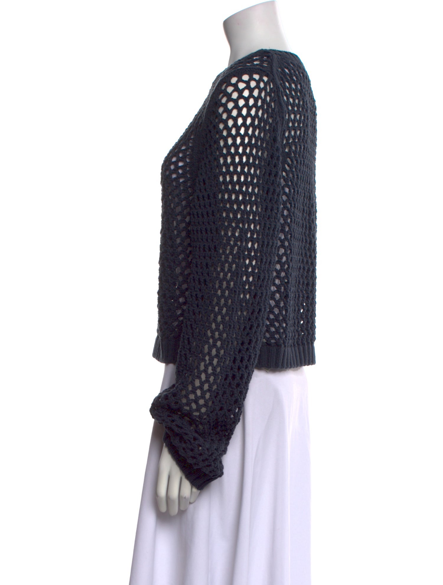 Diotima Crochet Crew Neck Sweater