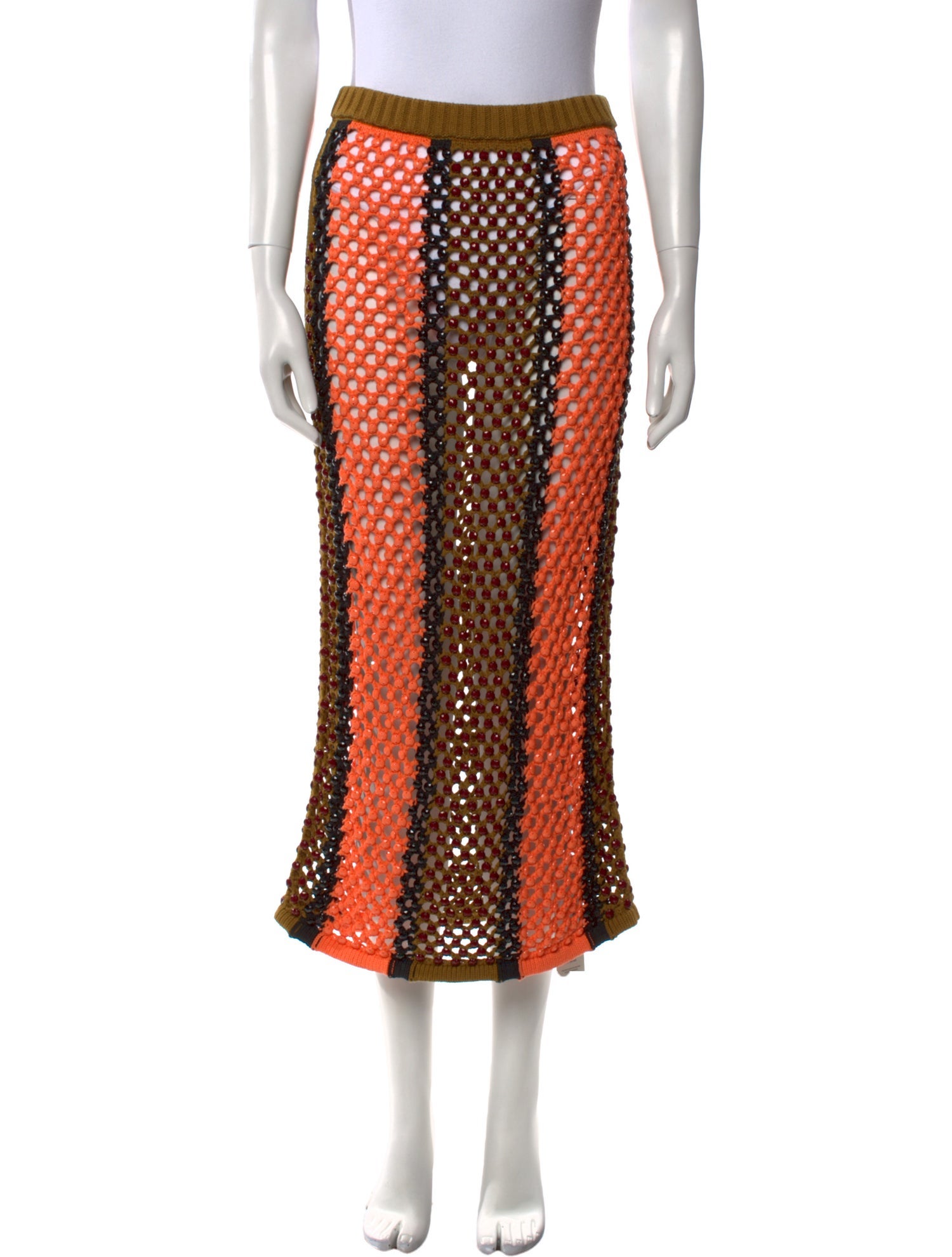 Diotima Crochet Midi Length Skirt