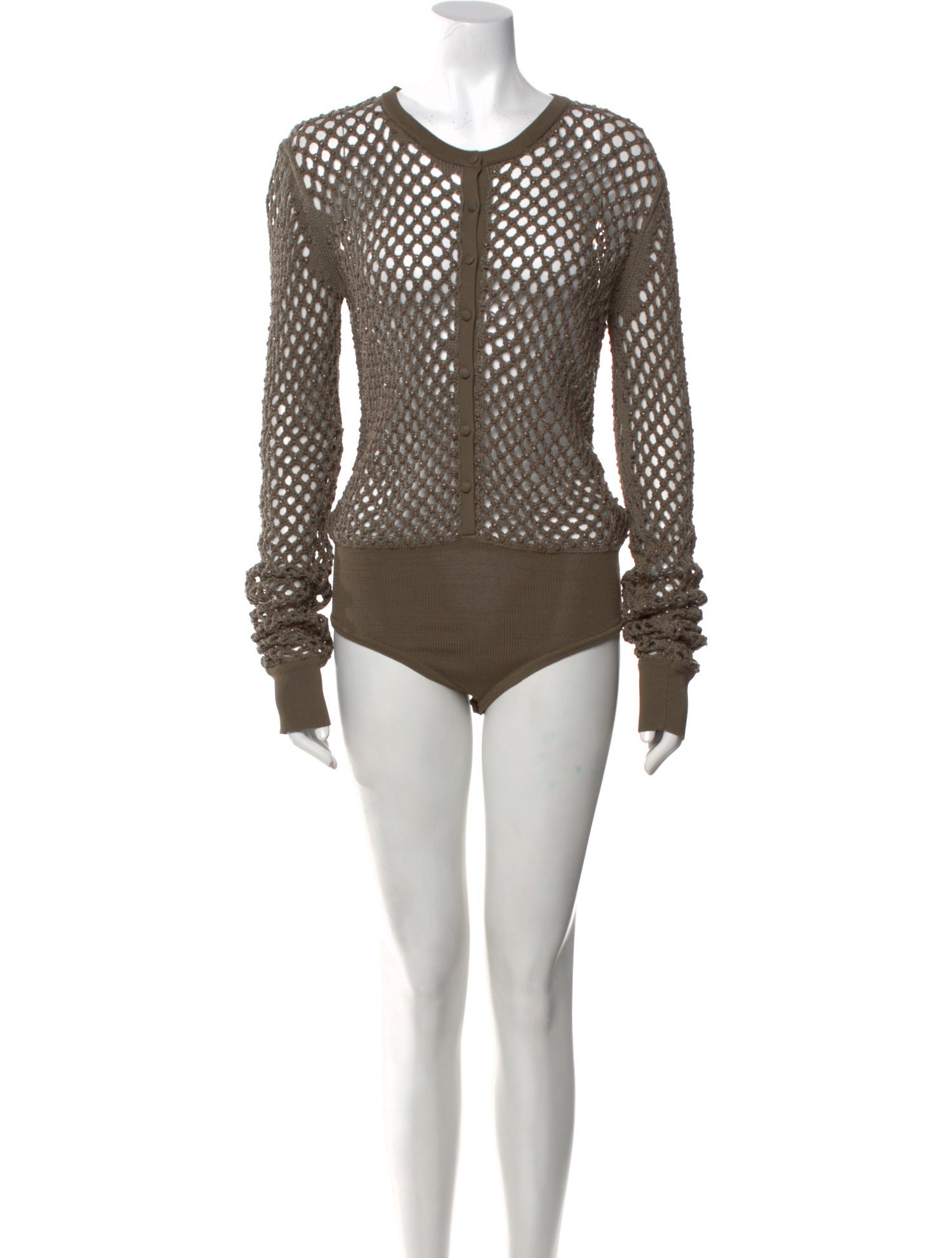 Diotima Crew Neck Long Sleeve Bodysuit w/ Tags