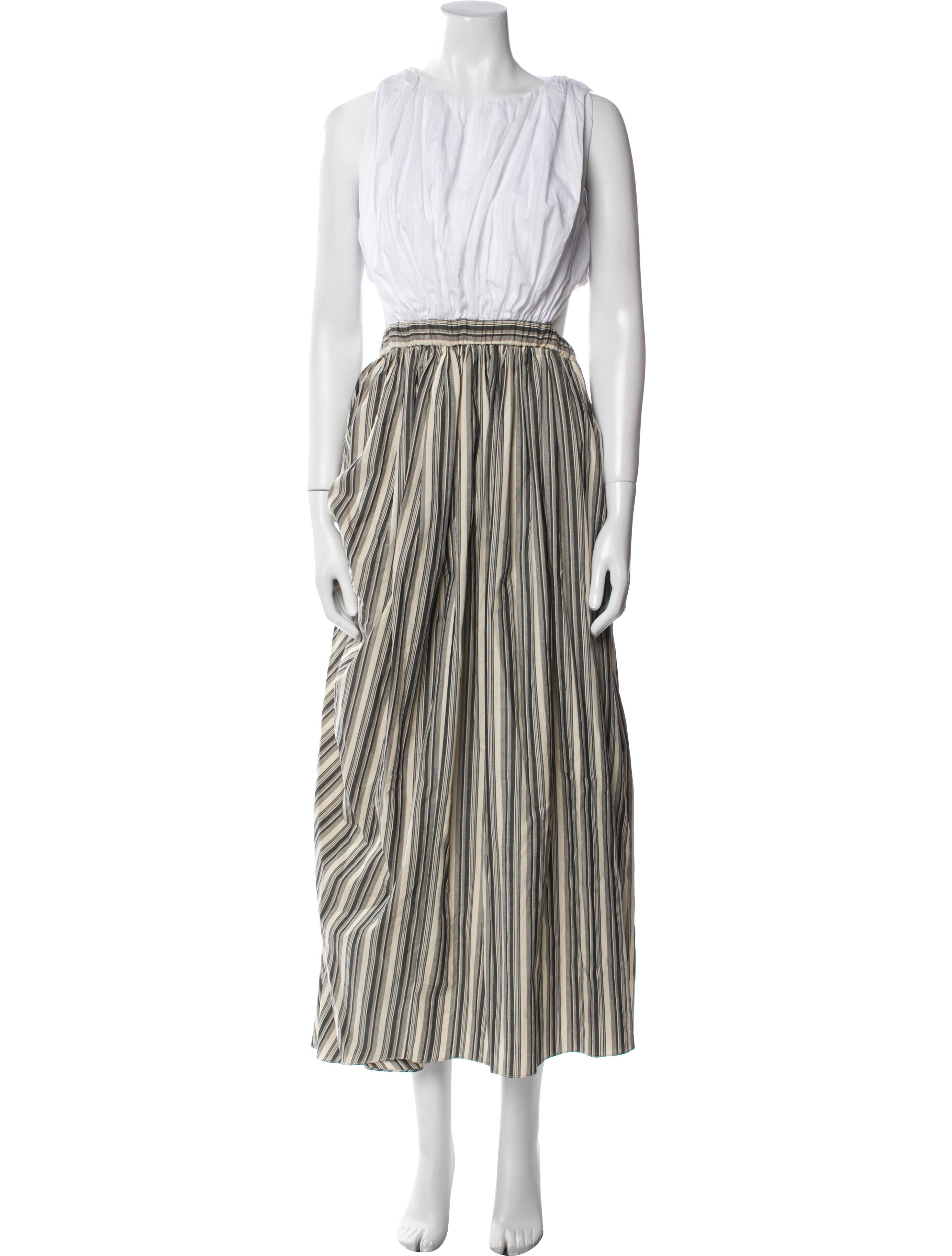 Diotima Striped Long Dress