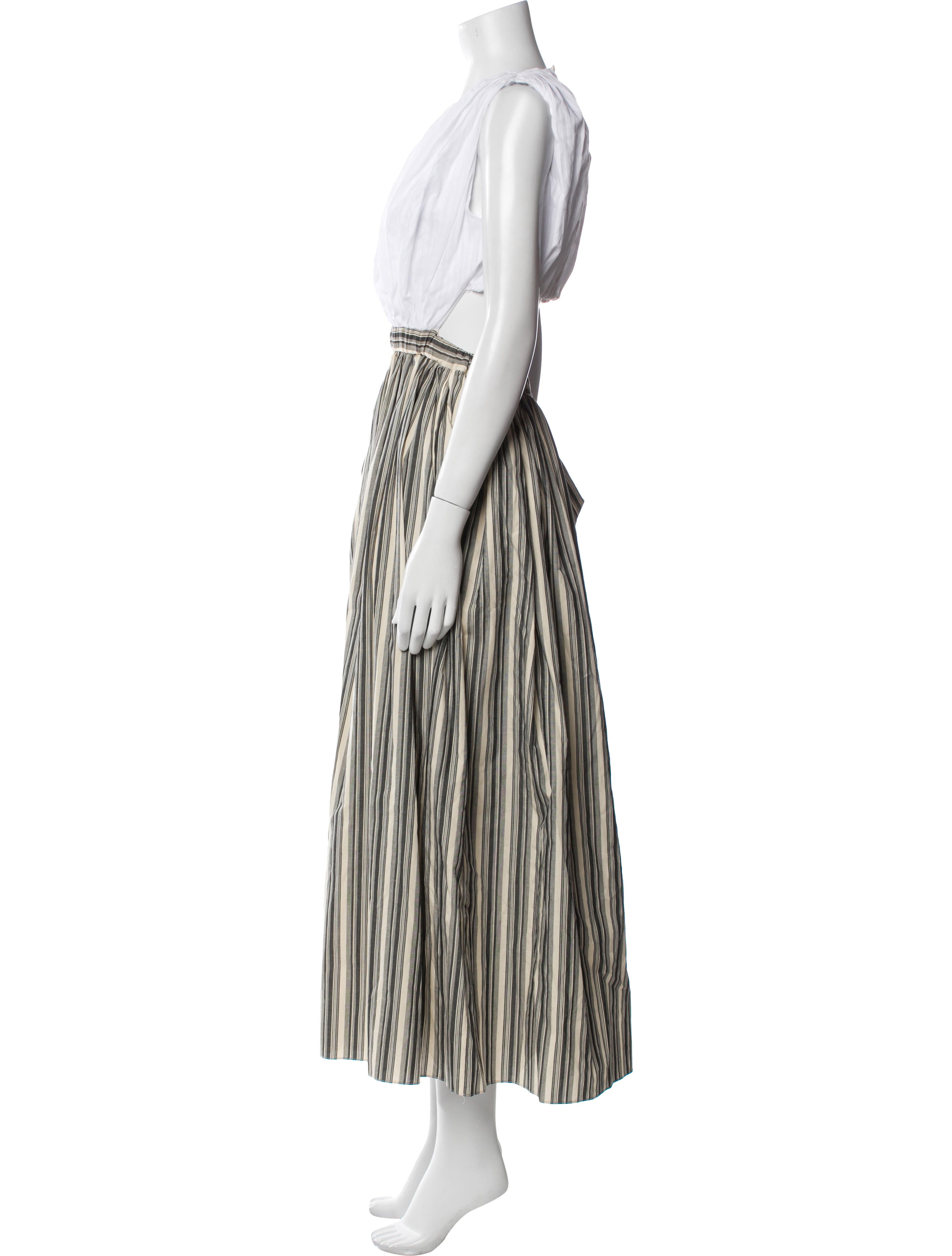 Diotima Striped Long Dress