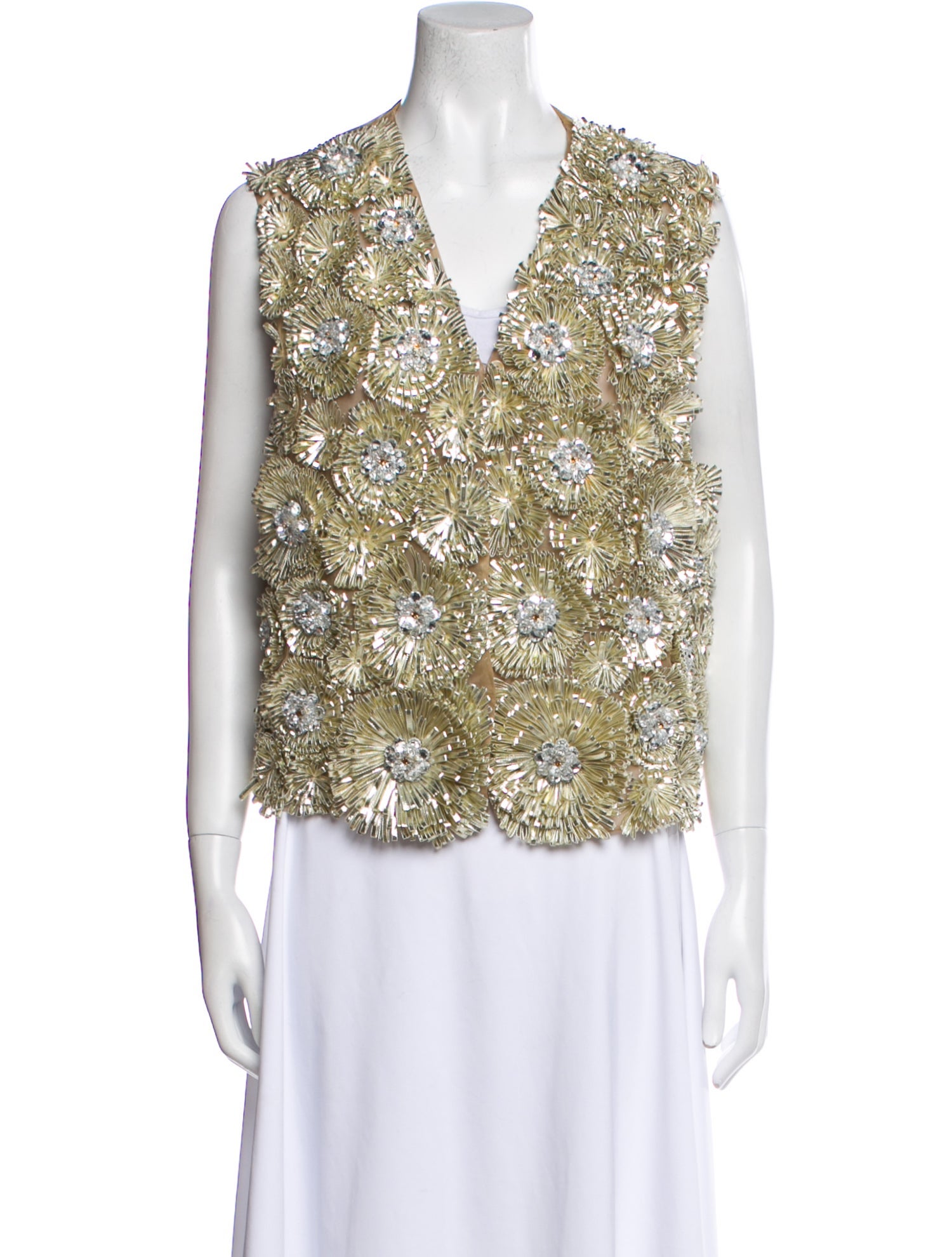 Diotima Floral Print Vest w/ Tags