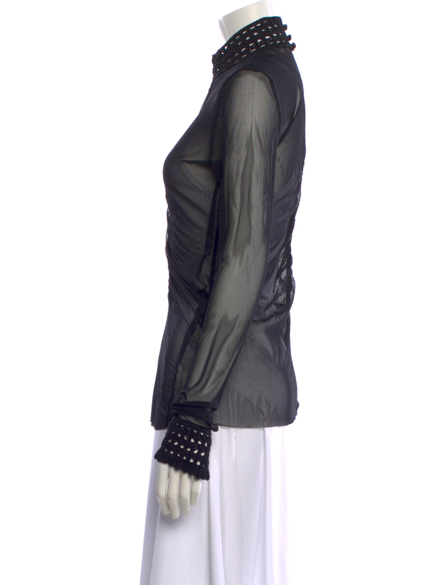 Diotima Nylon Turtleneck Blouse