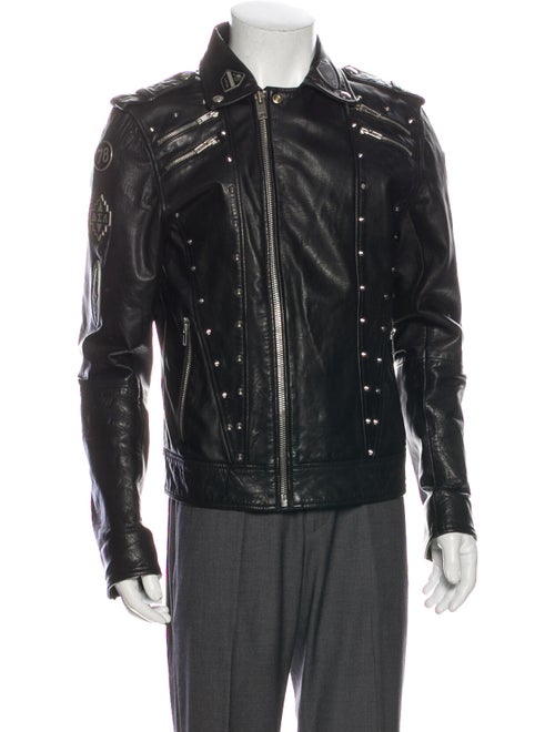 Diesel Leather Moto Jacket Black