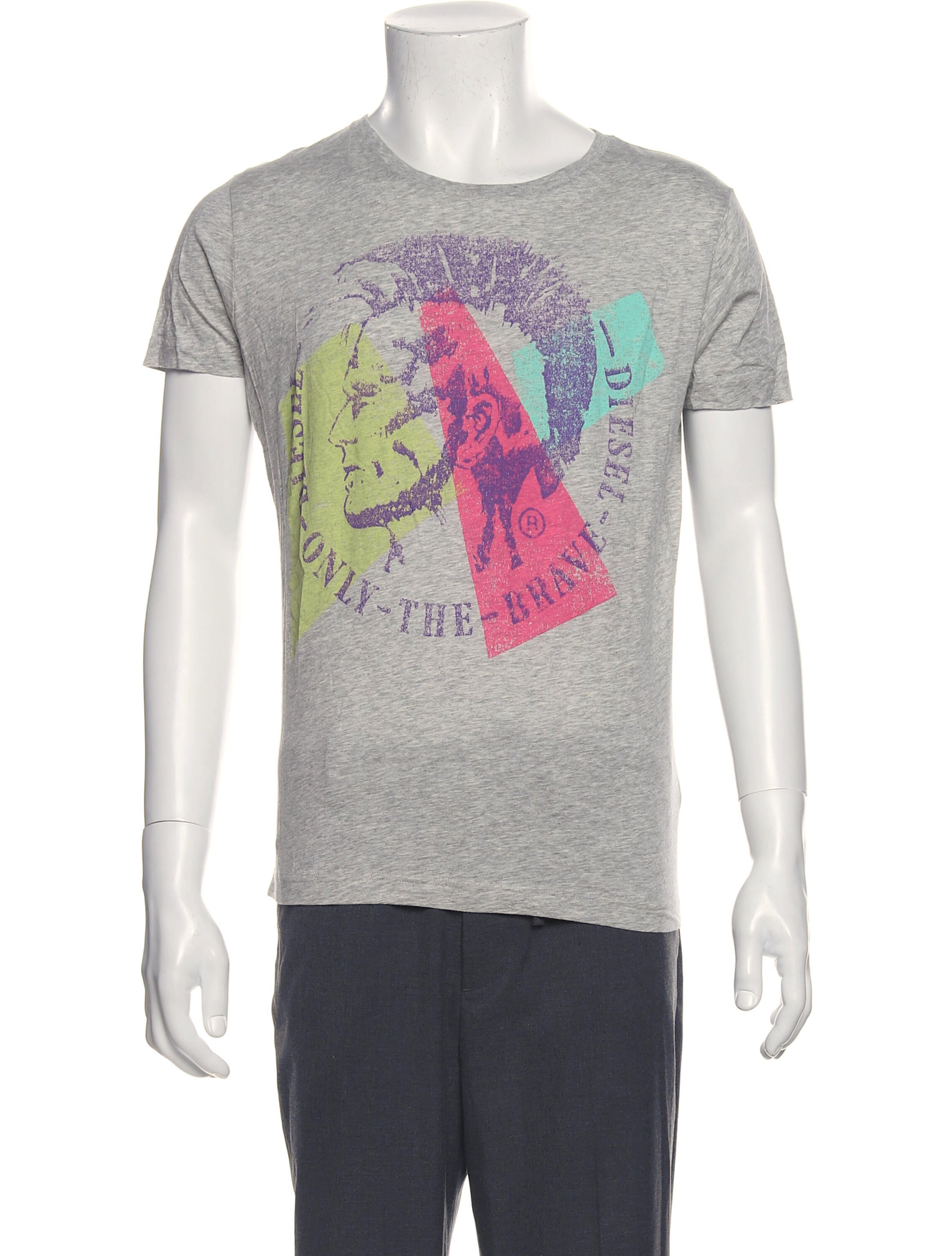 Diesel Graphic Print Crew Neck T-Shirt w/ Tags