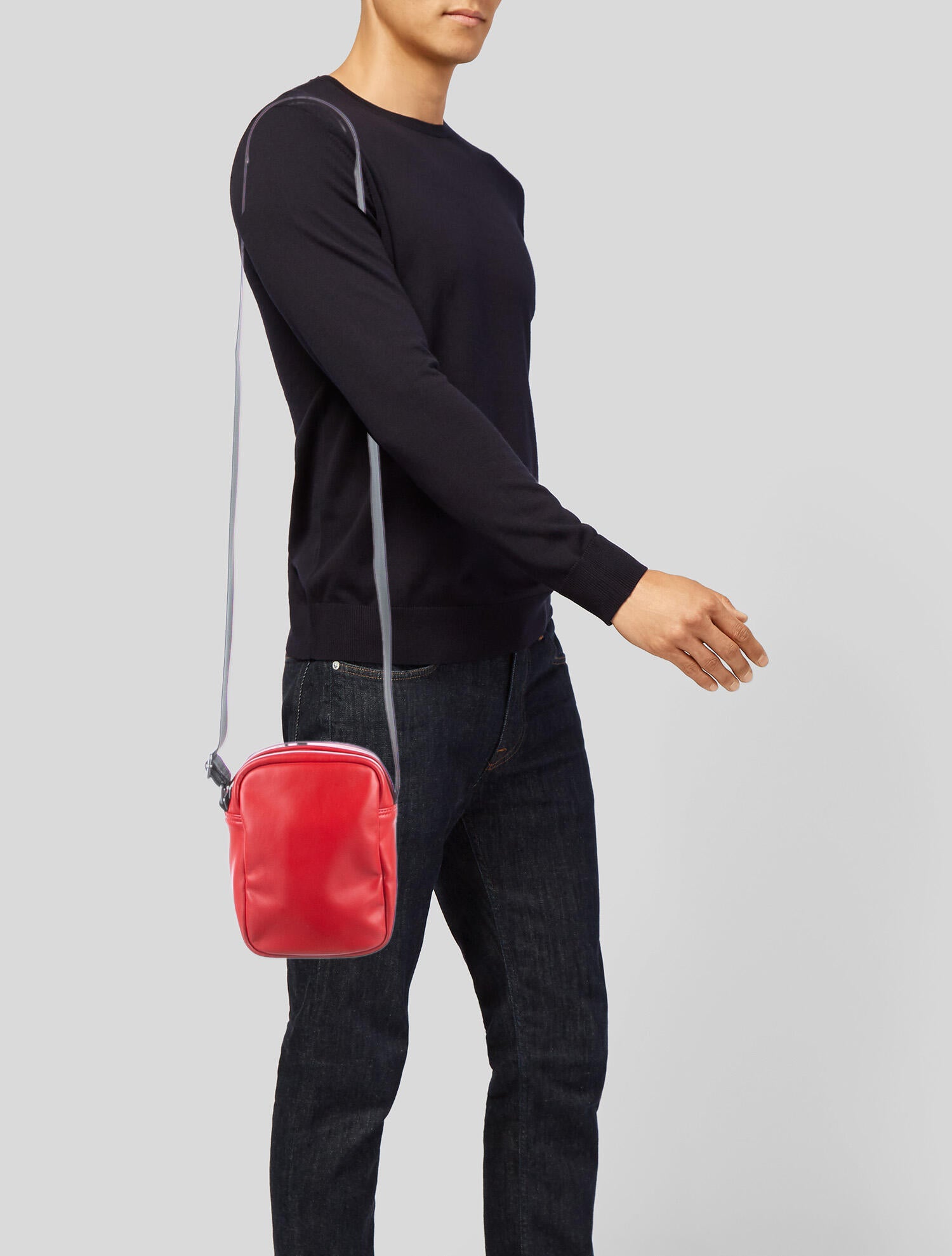 Diesel Leather Messenger Bag - Red Messenger Bags, Bags