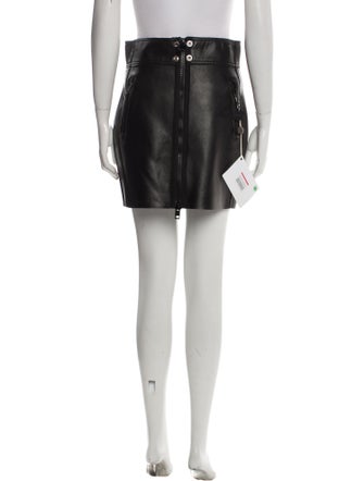 Diesel Leather Mini Skirt