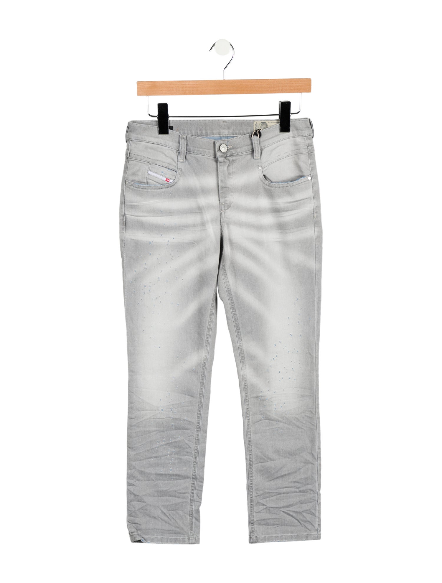 Diesel Low-Rise Straight Leg Jeans