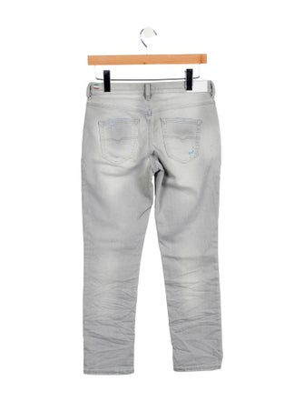Diesel Low-Rise Straight Leg Jeans