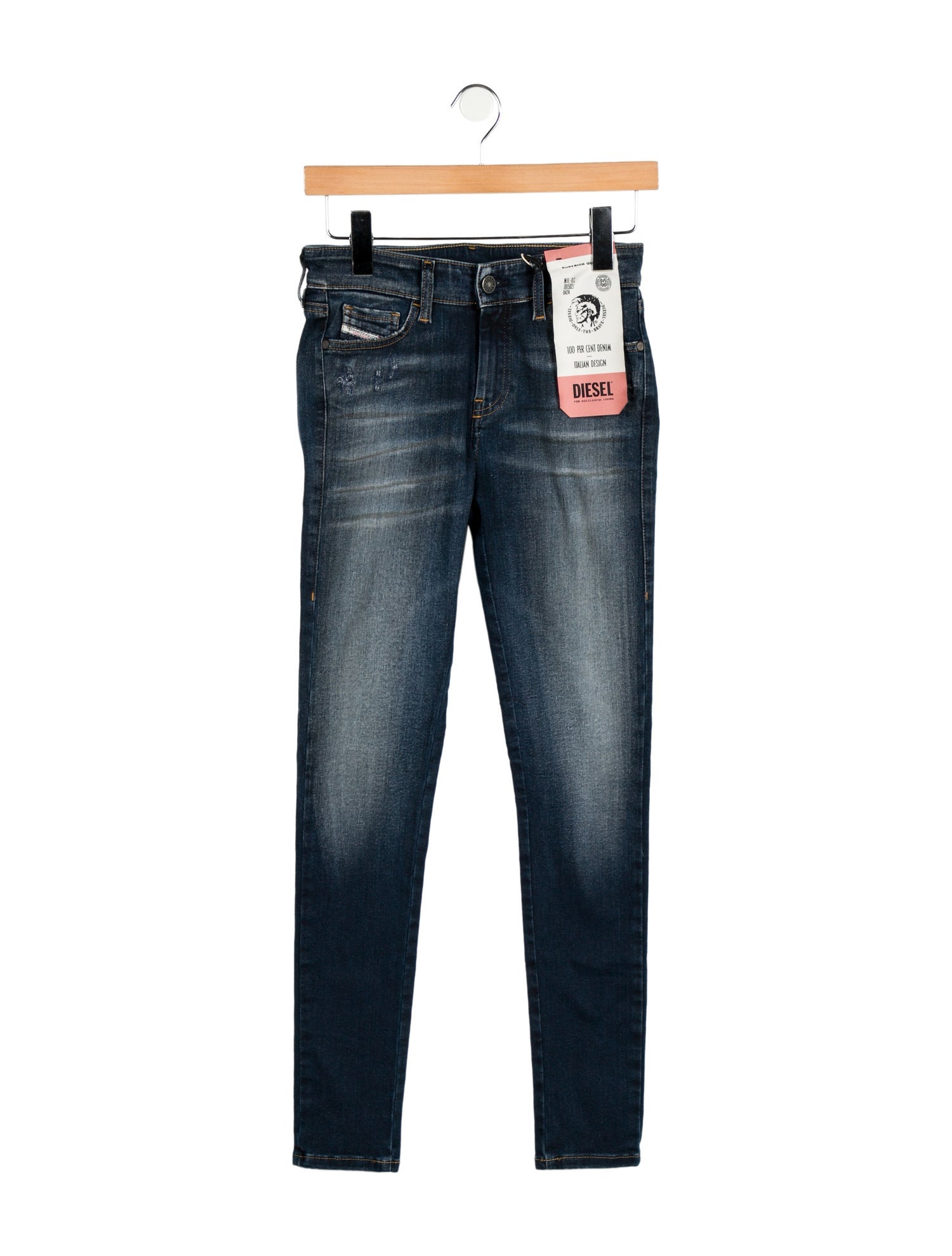 Diesel Mid-Rise Skinny Leg Jeans