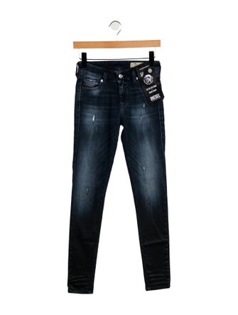Diesel Mid-Rise Skinny Leg Jeans